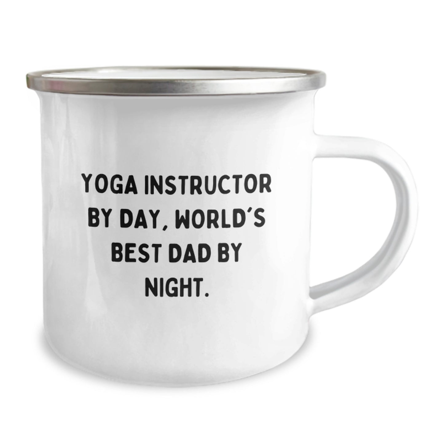 Yoga Instructor Gifts, Funny Quote, Camping Mug for Birthday, Gifts from Men to Yoga Instructor By Day, World's Best Dad By Night. - Image 2