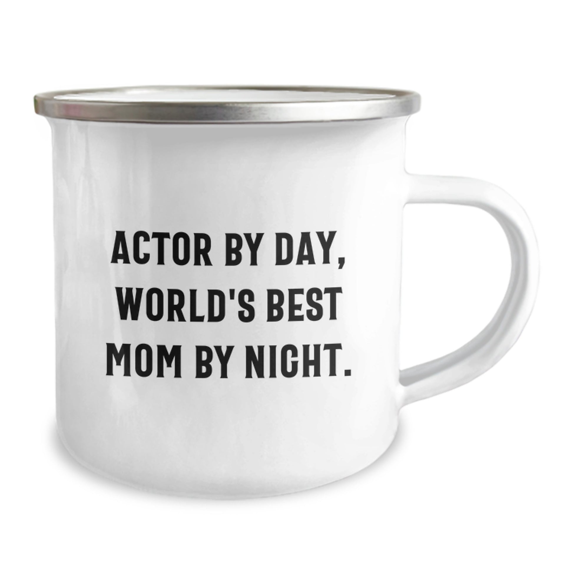 Funny Actor Gifts for Men - Actor By Day, World's Best Mom By Night. Camping Mug, Birthday Unique Gifts from Family - Image 2