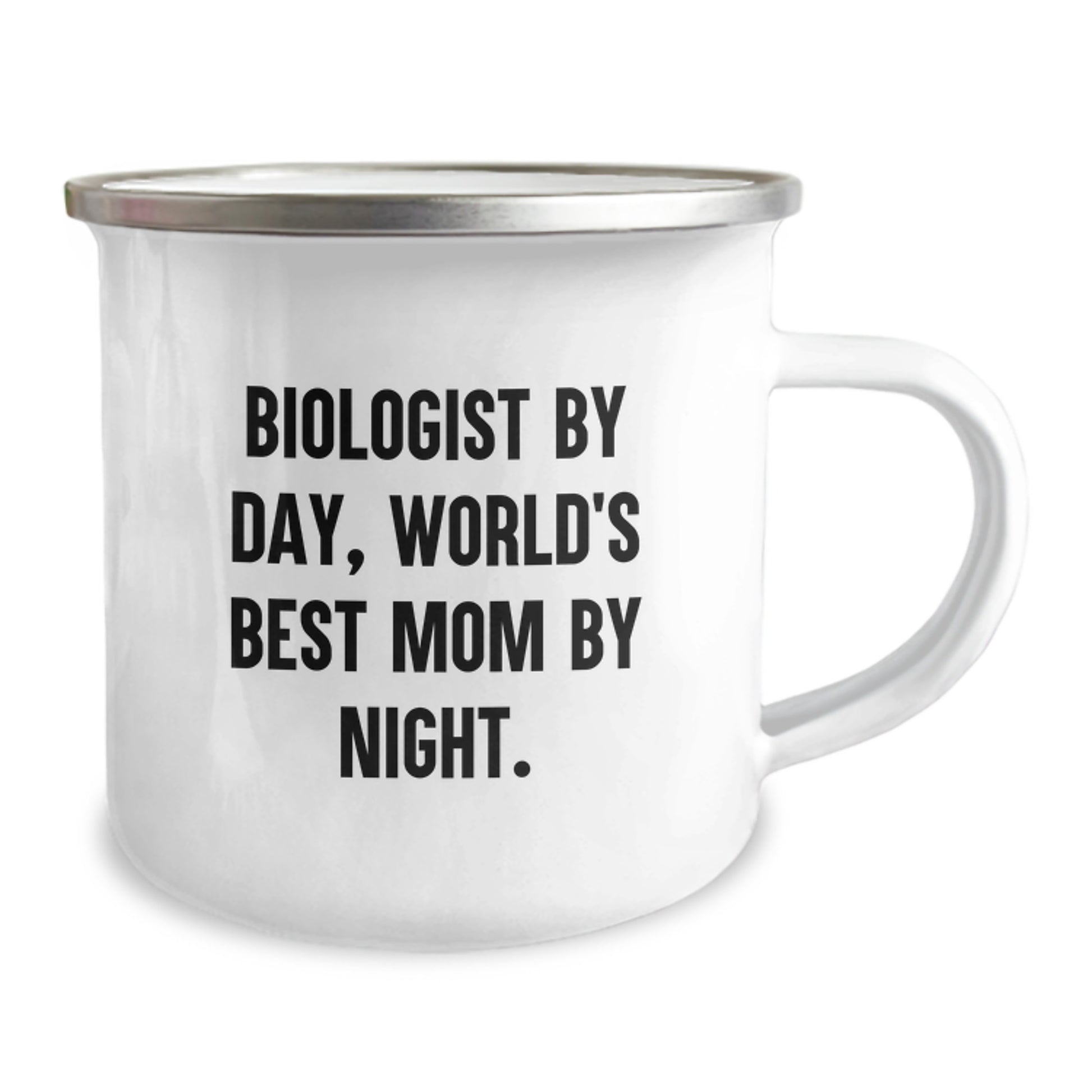 Funny Biologist Gifts for Him or Her - Camping Mug, 'Biologist By Day, World's Best Mom By Night.' - Gifts from Mom to Biologist Friend or Coworker on Birthday - Image 2