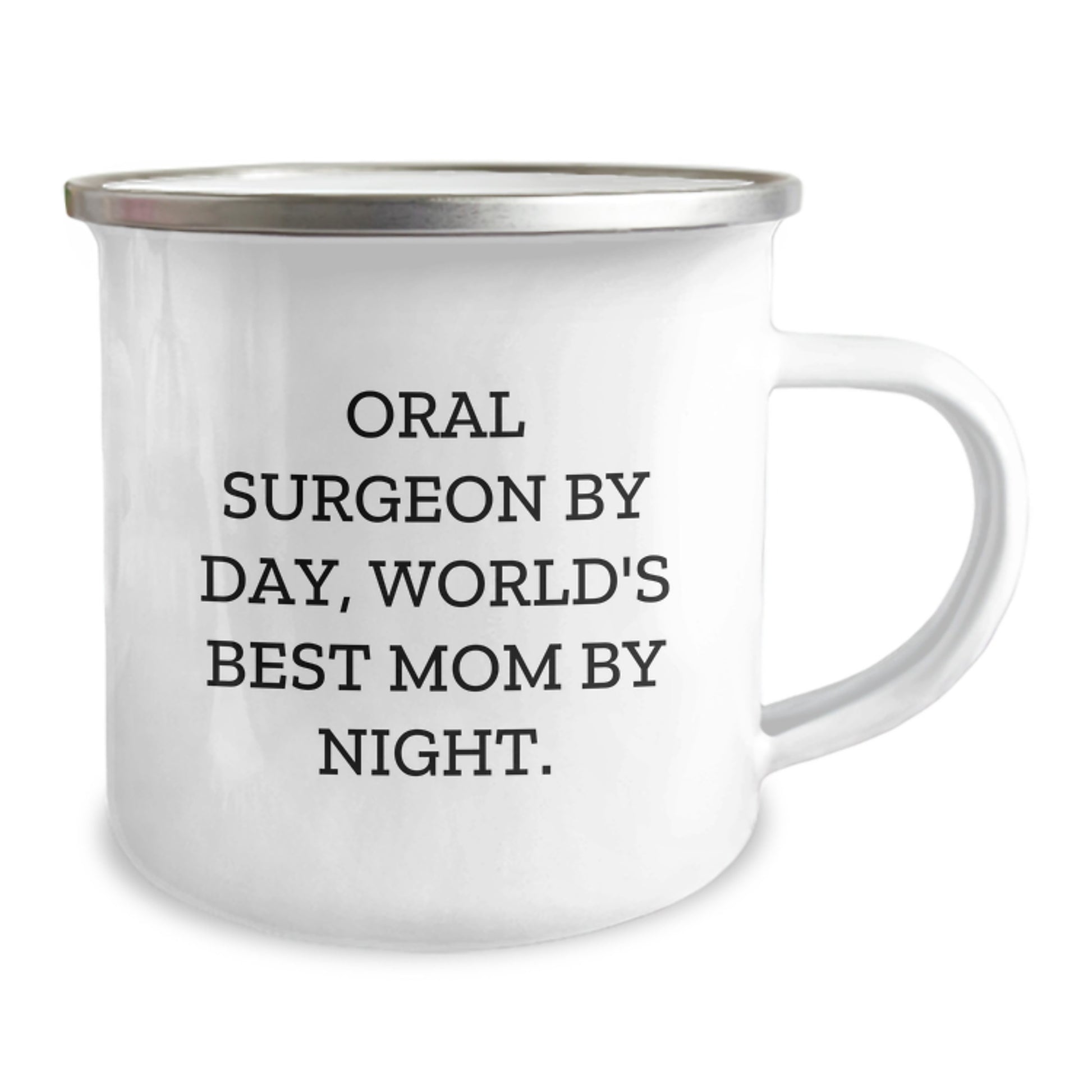 Oral Surgeon Gifts from Friends - 'Oral Surgeon By Day, World's Best Mom By Night.' Funny Camping Mug for Birthday - Image 2