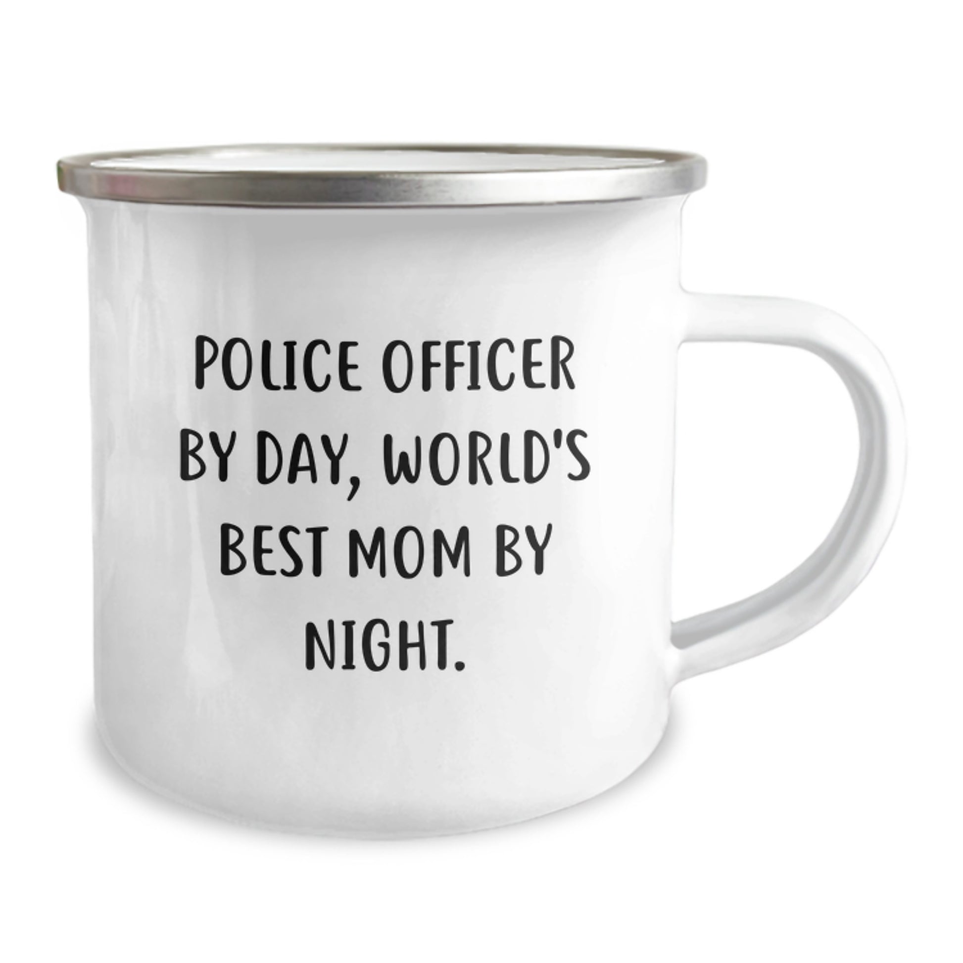 Police Officer Gifts Funny Camping Mug World's Best Mom By Night Birthday Present from Family - Image 2