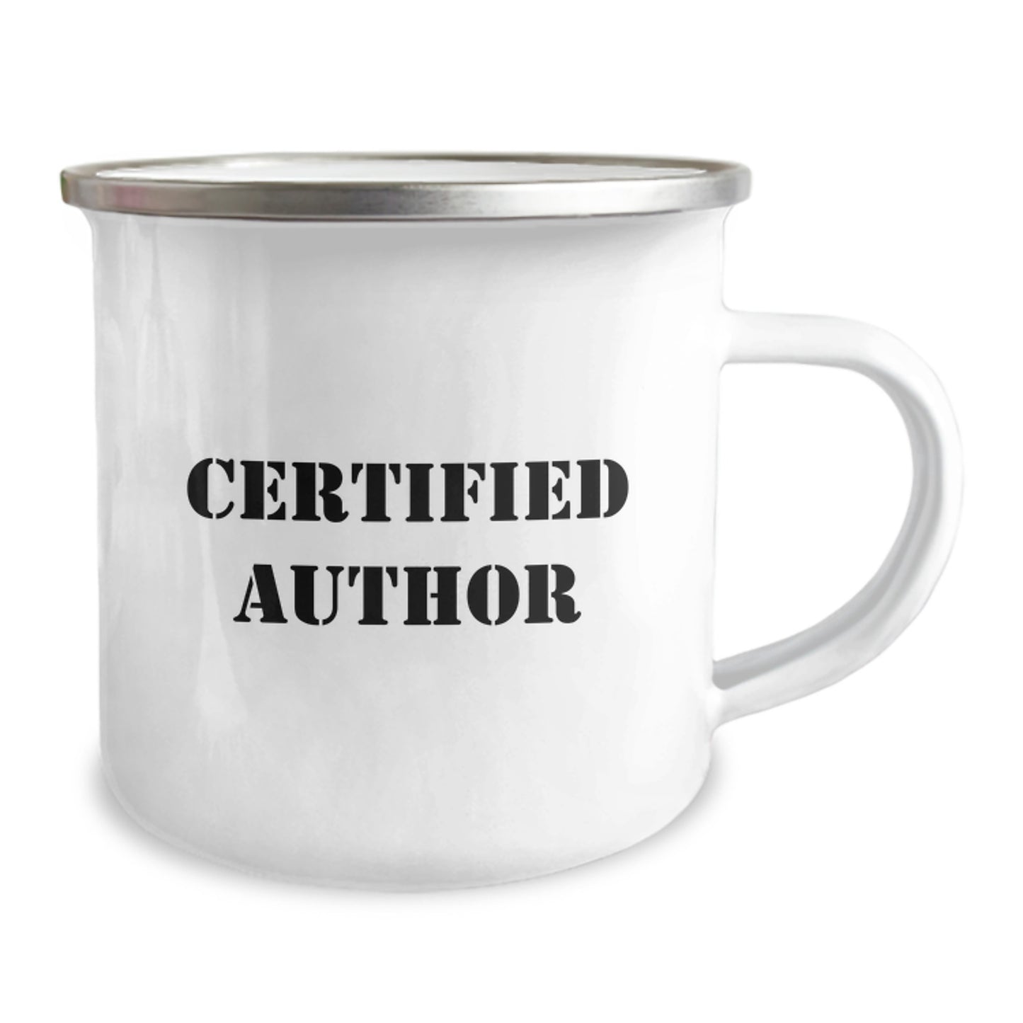 Funny Author Quotes Gifts from Friends for Author Camping Mug Enamel Finish - Christmas Unique Gifts - Image 2