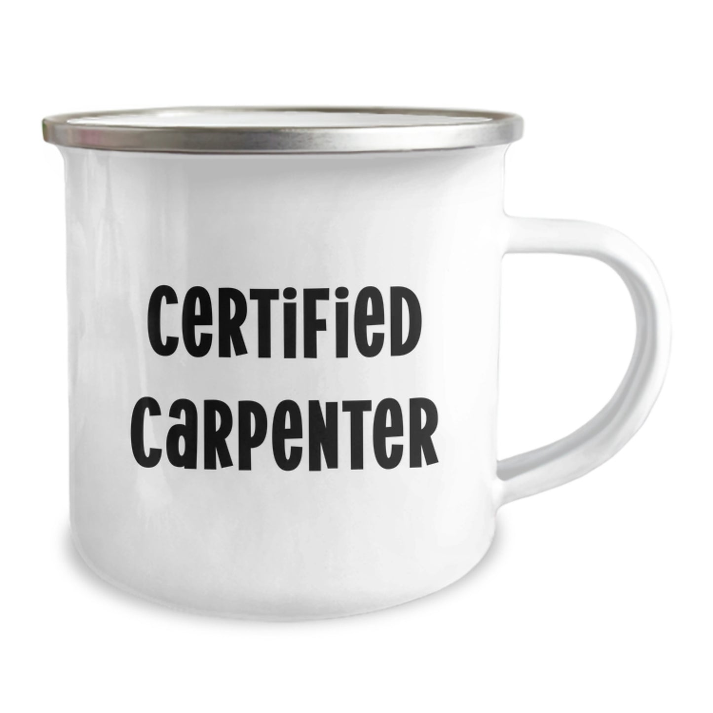 Funny Gifts from Friends for Carpenter - Certified Carpenter Camping Mug with Christmas Unique Gifts - Men's Camping Mug - Image 2