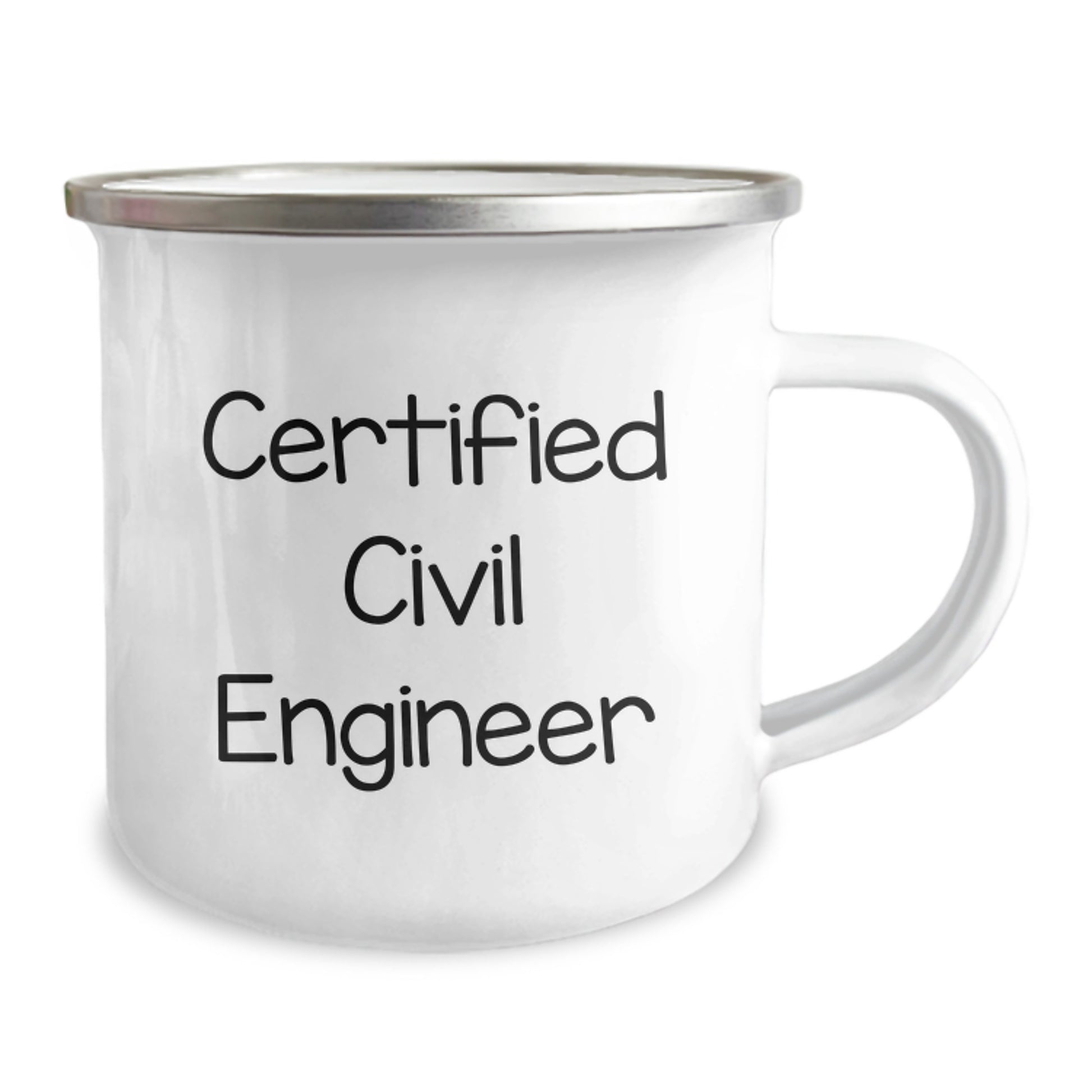 Funny Civil Engineer Gifts for Men, Valentine's Unique Gifts from Friends to Civil Engineer Men Camping Mug, Certified Civil Engineer Quote, 12 oz Stainless Steel - Image 2