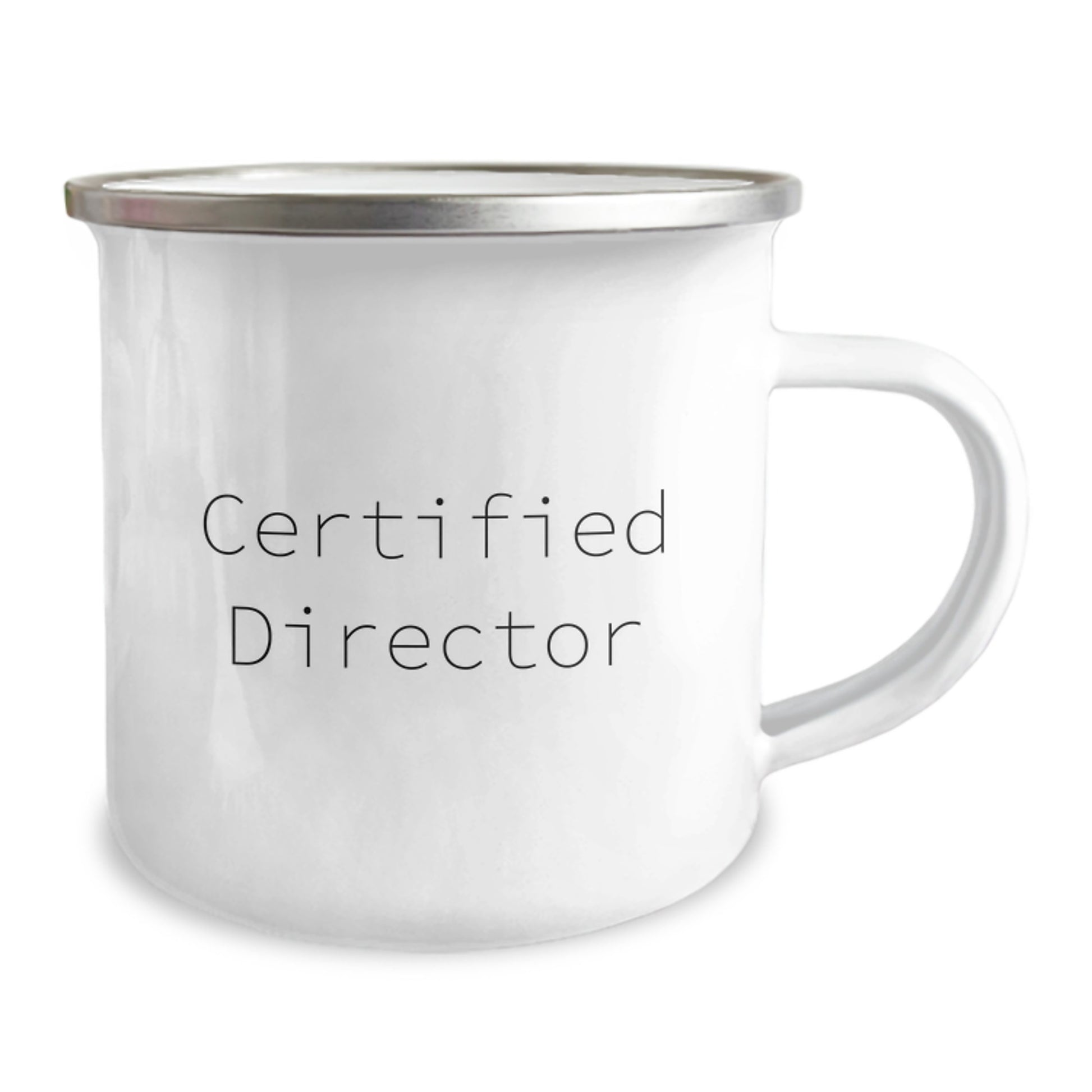 Funny Director Quote Gifts from Friends for a Graduation Unique Camping Mug, 12 oz Stainless Steel with Enamel Finish, Perfect for Director Enthusiasts - Image 2