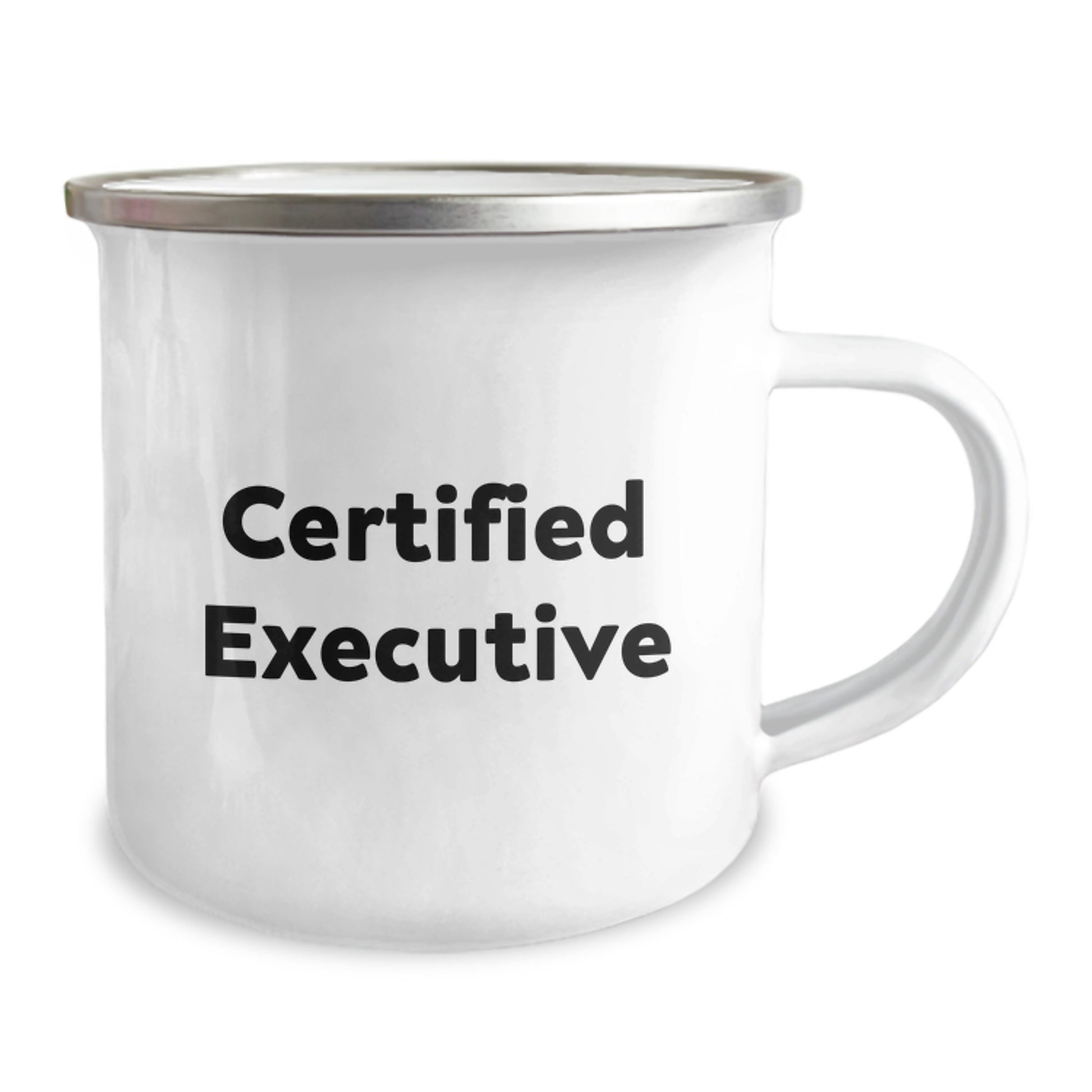 Funny Executive Gifts for Men, Camping Mug with Certified Quote, Graduation Unique Gifts from Friends, Perfect for Coworkers, 12 oz Stainless Steel with Enamel Finish - Image 2