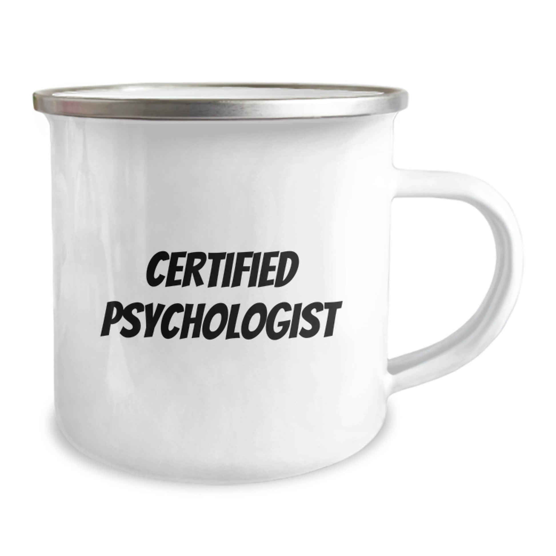 Funny Psychologist Gifts for Him from Friends, Valentine's Unique Camping Mug with Certified Psychologist Quote - Image 2