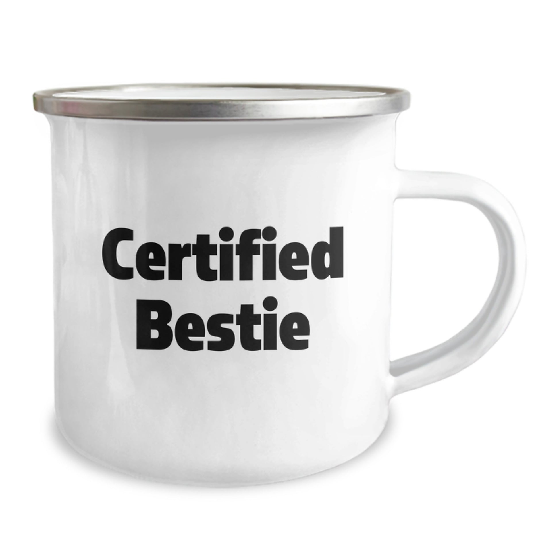 Funny Bestie Gifts from Friends - Christmas Unique Bestie Camping Mug, Quote Certified Bestie - Bestie Coffee Mug - Image 2