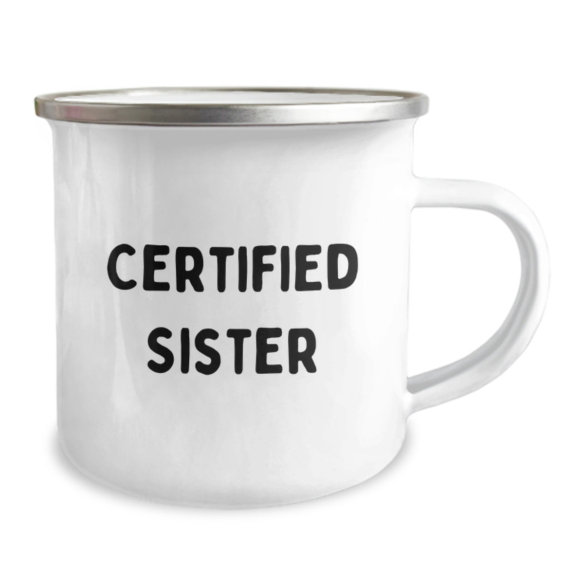 Funny Sister Gifts from Men - Certified Sister Camping Mug for Sister - Christmas Unique Gifts for Women - Image 2