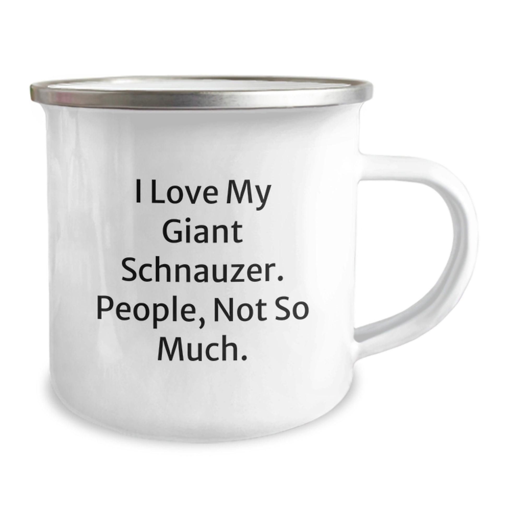Funny Giant Schnauzer Dog Gifts from Men for Valentine's Unique Gifts, Camping Mug with Humorous Quote I Love My Giant Schnauzer People Not So Much, Giant Schnauzer Dog Lover Mug - Image 2
