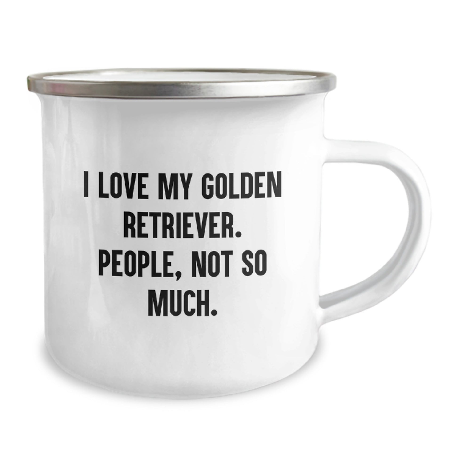 Golden Retriever Dog Lover's Camping Mug - Funny Quote Gift from Men to Women for Valentine's - Image 2
