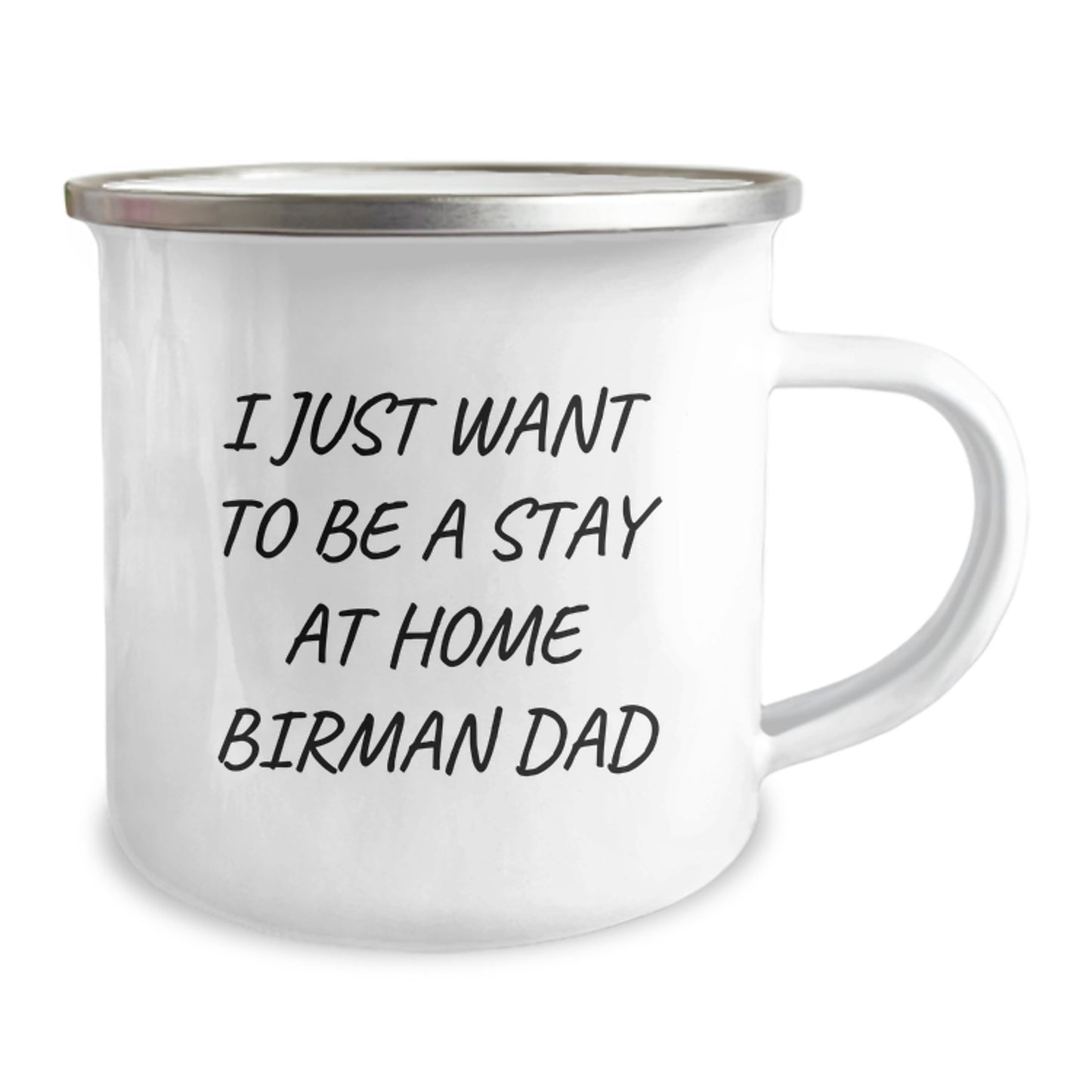 Funny Birman Cat Camping Mug Gifts from Men to Friends and Family as a Christmas Unique Present - Image 2