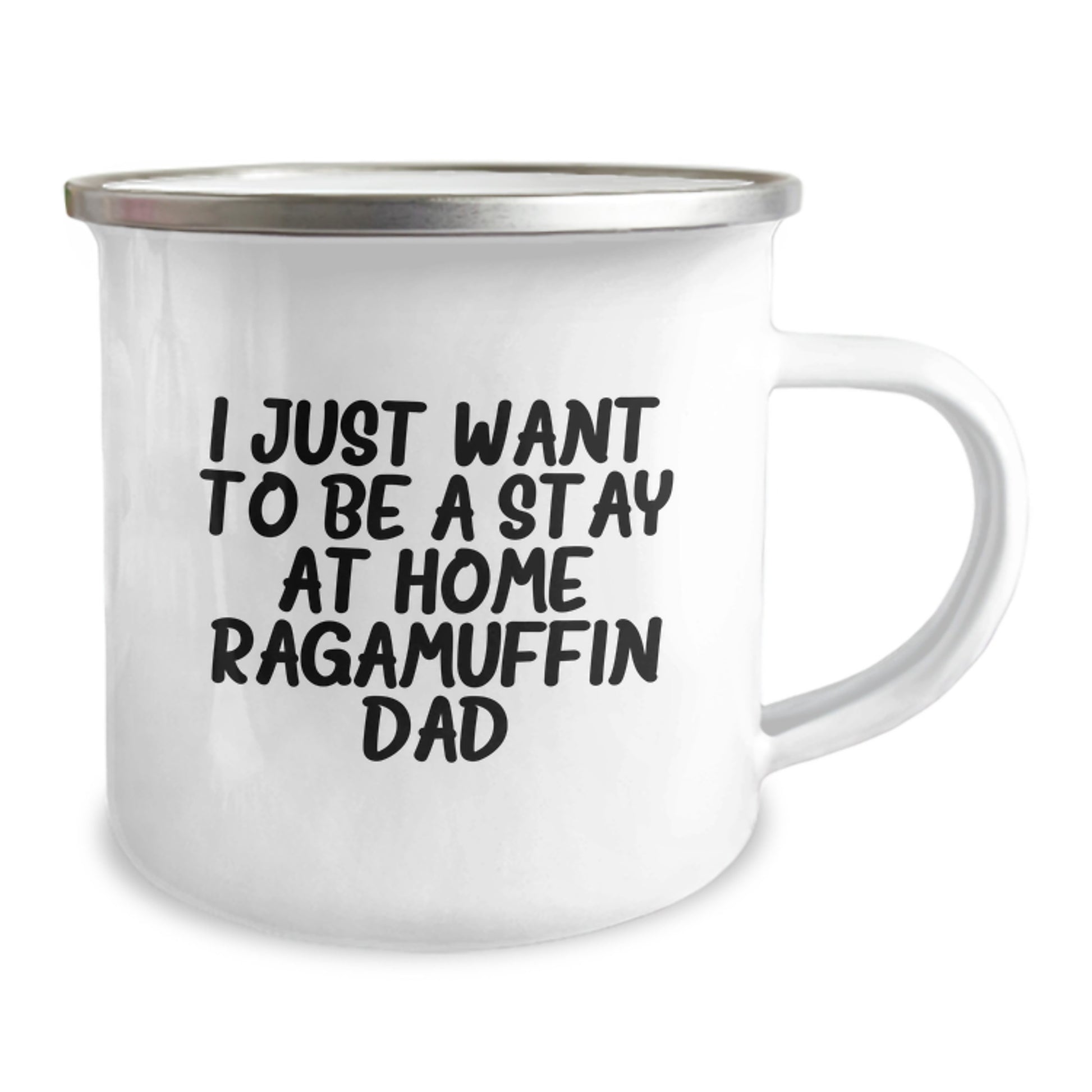 Funny Ragamuffin Cat Dad Gifts from Men to Friends Christmas Unique Presents - I Just Want To Be A Stay At Home Ragamuffin Dad Coffee Mug - Image 2