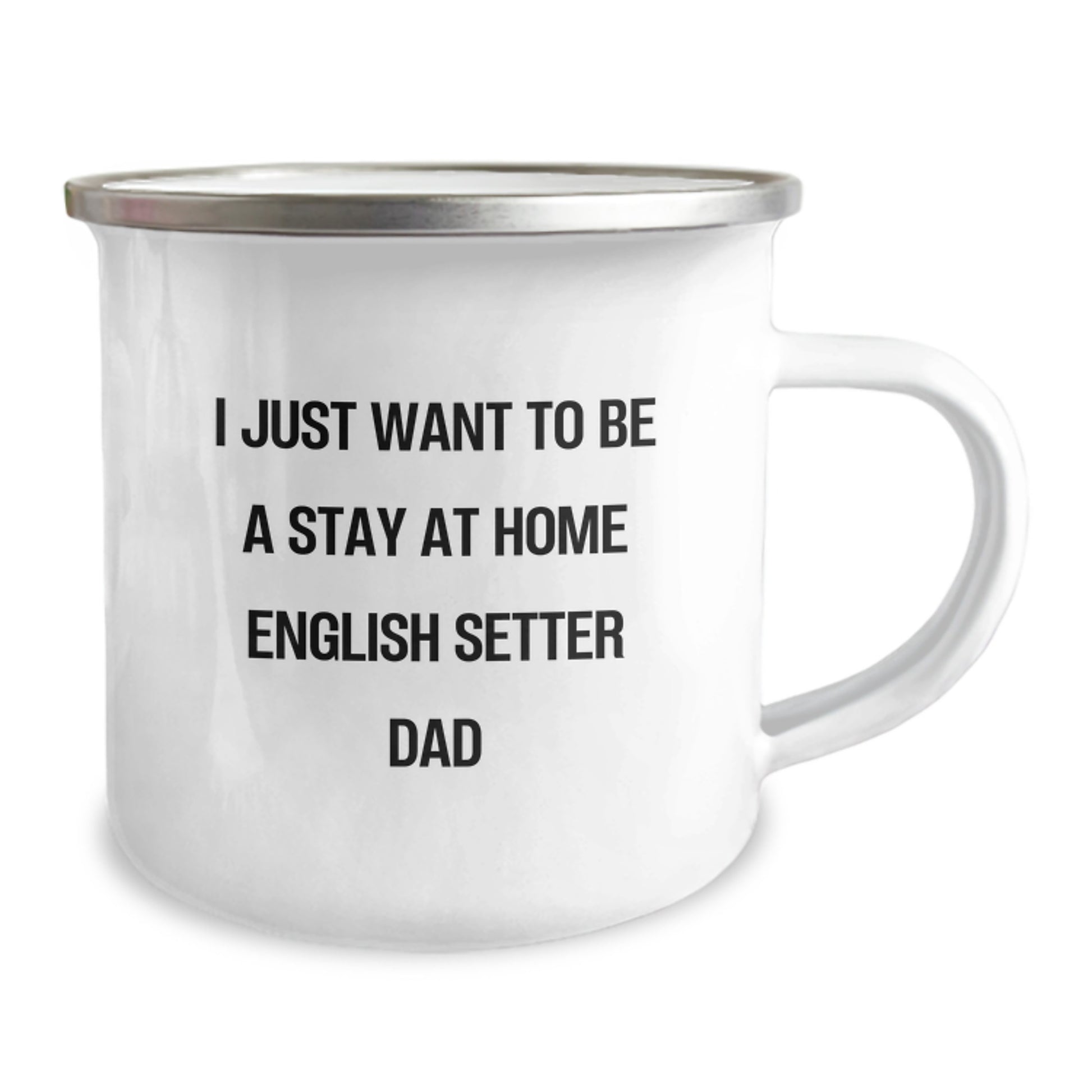 Funny English Setter Dog Gifts from Dad, Birthday Unique Gifts for Stay At Home English Setter Dad, English Setter Dog Camping Mug - Image 2