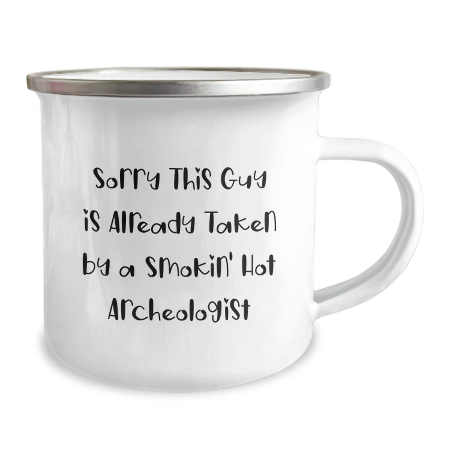 Funny Archeologist Gifts, Camping Mug for Christmas Unique Presents from Friends to Smokin' Hot Archeologists - Image 2