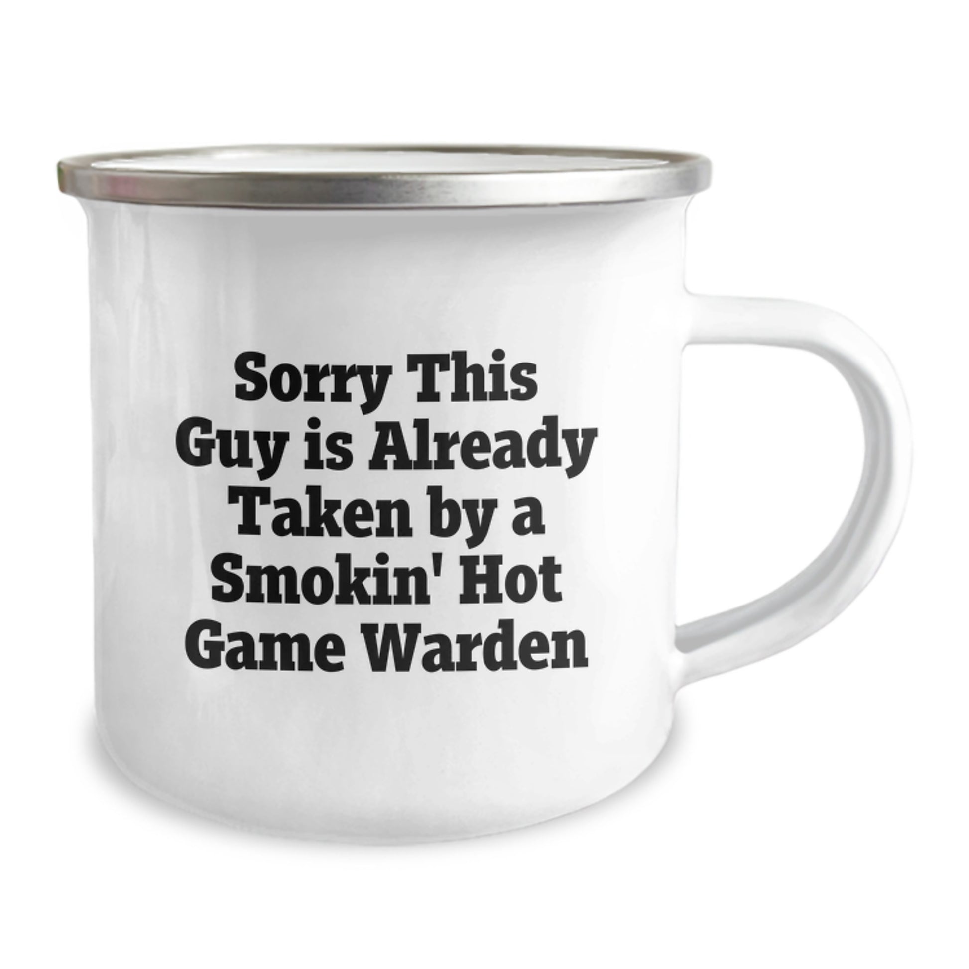 Funny Game Warden Gifts for Him, Sorry This Guy Is Already Taken By A Smokin' Hot Game Warden Camping Mug, Graduation Unique Gifts from Friends to Game Wardens - Image 2