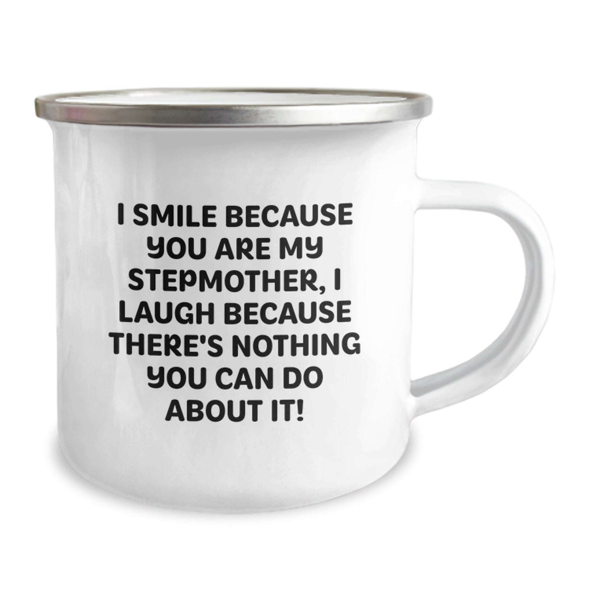 Funny Stepmother Gifts from Men - Stepmother Unique Camping Mug for Women - Inspirational Stepmother Quote on Camping Mug for Stepmother - Image 2