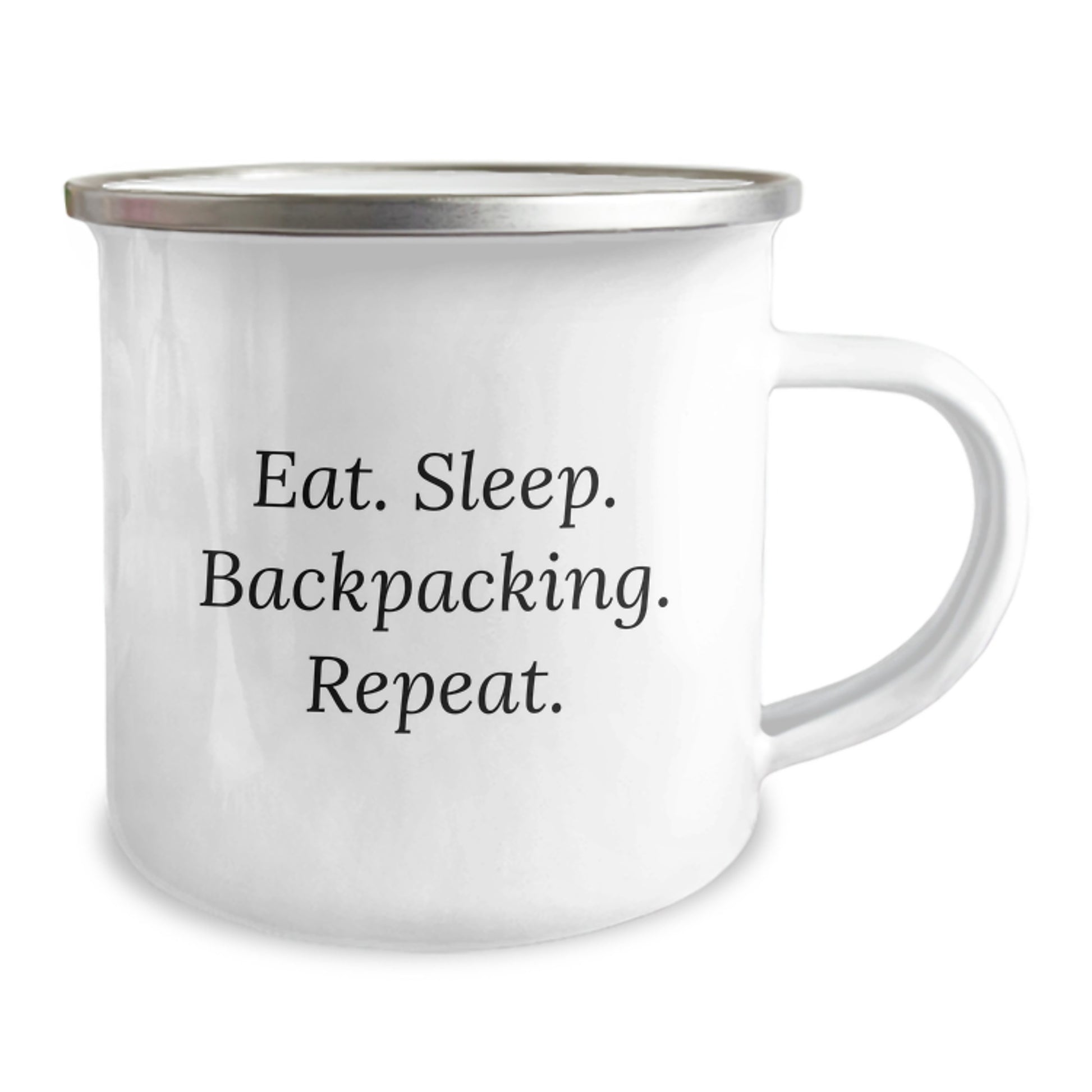 Funny Backpacking Gifts for Friends - Eat. Sleep. Backpacking. Repeat. Camping Mug, Christmas Unique Gifts from Family - Image 2