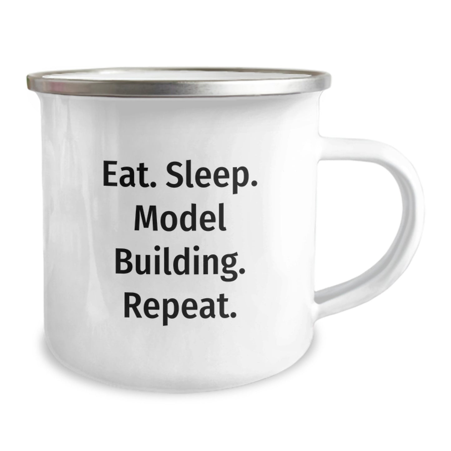 Funny Model Building Gifts for Him Birthday Unique Gifts from Family Camping Mug - Eat. Sleep. Model Building. Repeat. - Image 2