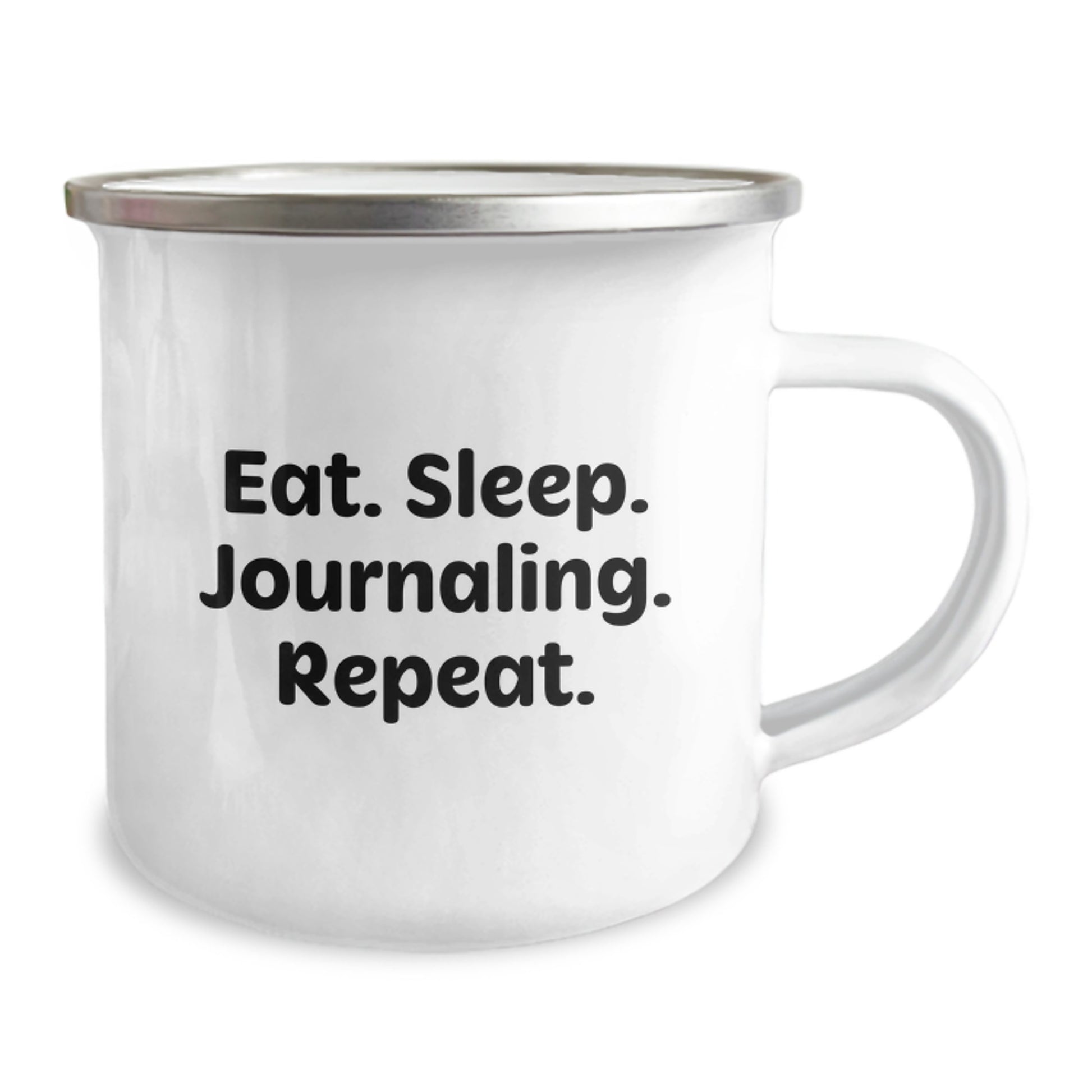Funny Journaling Gifts for Women, Birthday Unique Gifts from Friends, Camping Mug with Eat. Sleep. Journaling. Repeat. - Image 2