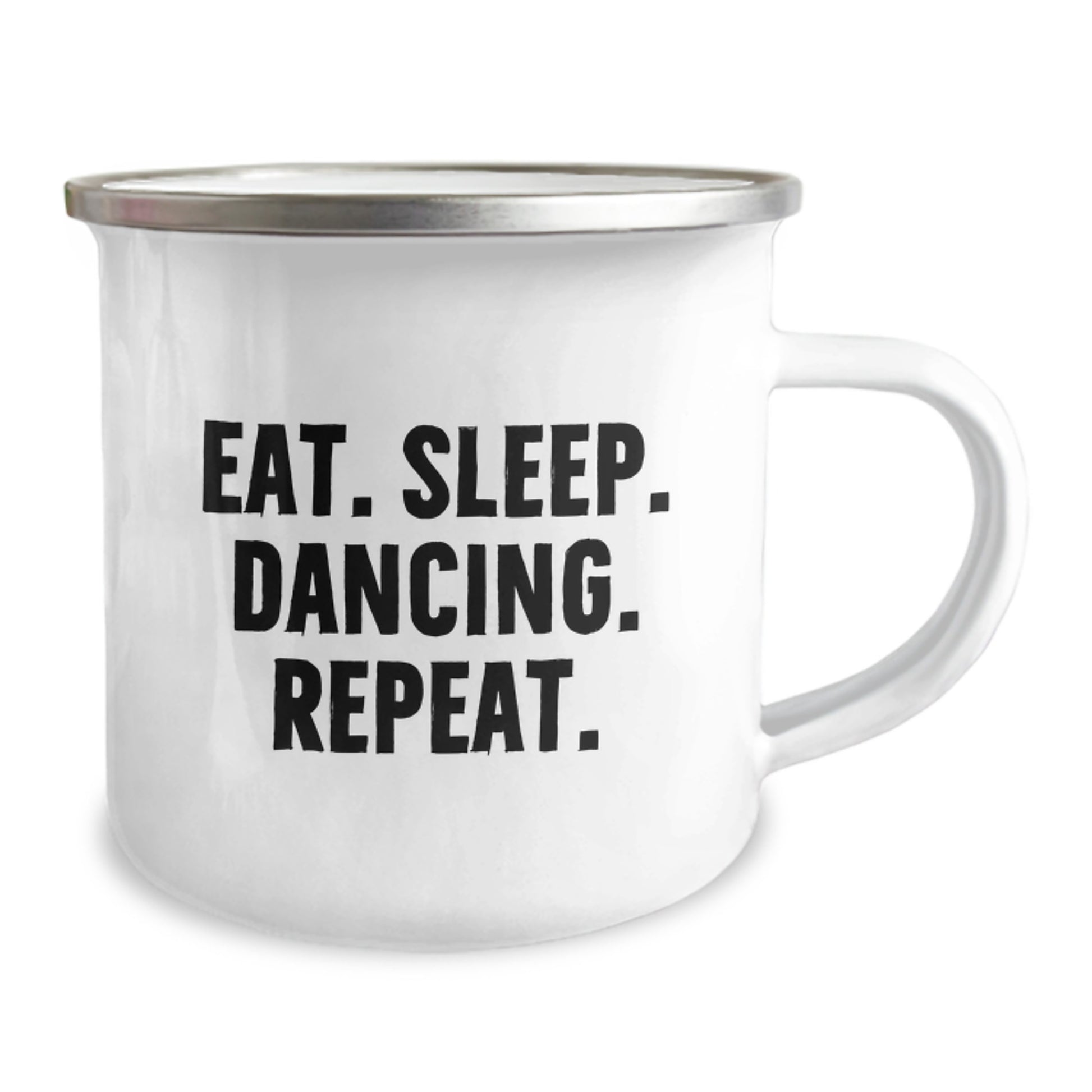Funny Dancing Gifts for Men, Stainless Steel Camping Mug with Eat. Sleep. Dancing. Repeat. Quote, Birthday Unique Gifts from Friends or Family - Image 2