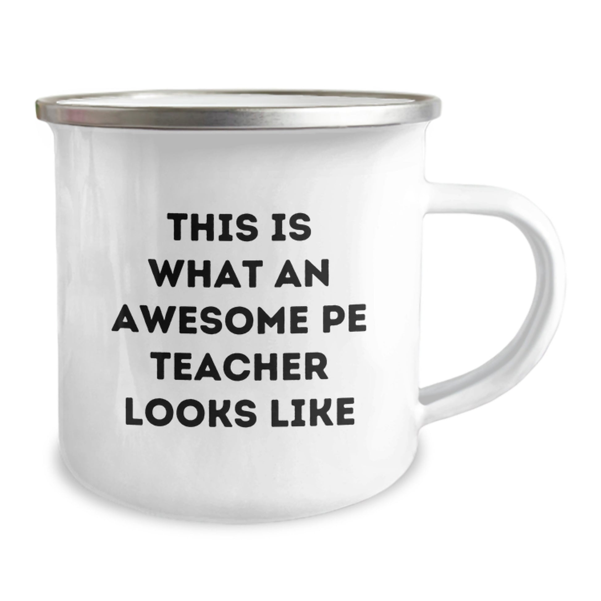 Funny PE Teacher Gifts for Men - Camping Mug, This Is What An Awesome PE Teacher Looks Like, Birthday Unique Gifts from Friends to PE Teacher - Image 2