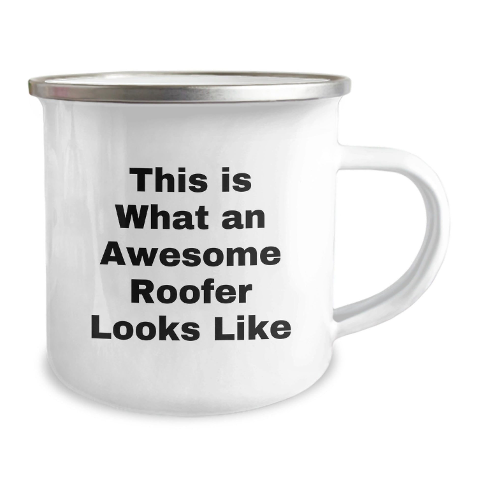 Funny Roofer Gifts for Men - Camping Mug with 'This Is What An Awesome Roofer Looks Like' Quote, Gifts from Friends to Birthday Roofer - Image 2