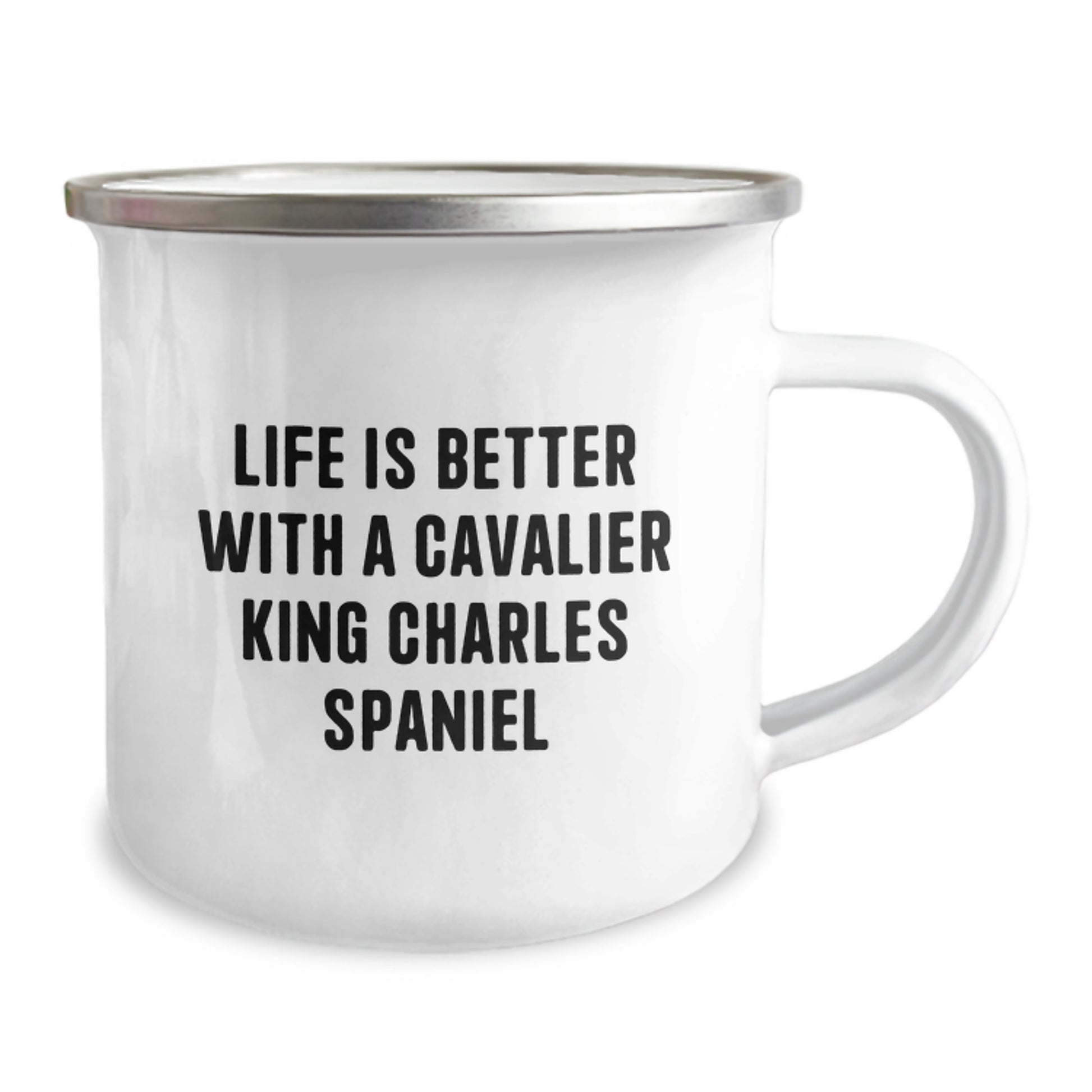 Funny Cavalier King Charles Spaniel Dog Gifts for Men Friends from Family - Life Is Better With A Cavalier King Charles Spaniel, Camping Mug for Graduation Unique Gifts - Image 2