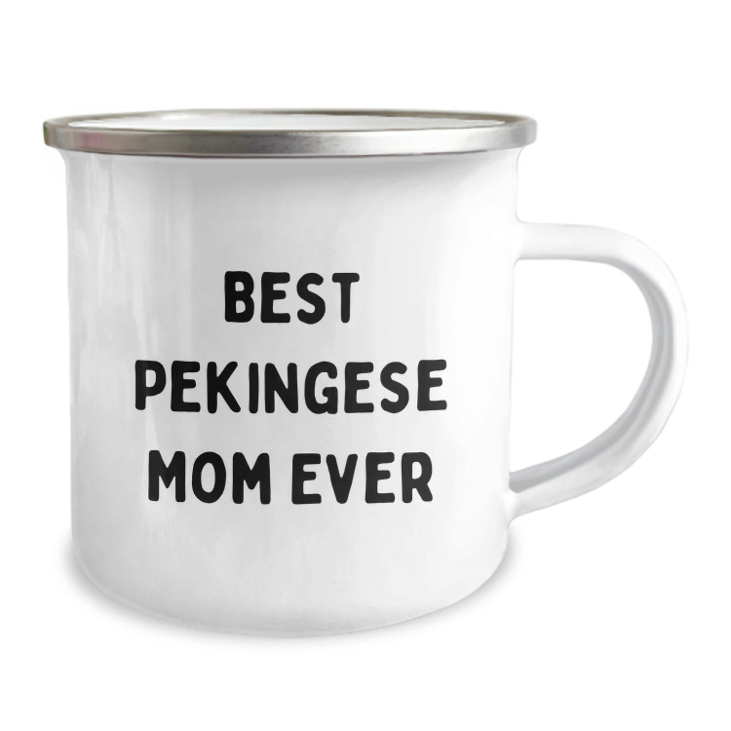 Pekingese Dog Lover Gifts from Family for Best Mom Ever Funny Camping Mug - Valentine's Unique Presents - Image 2