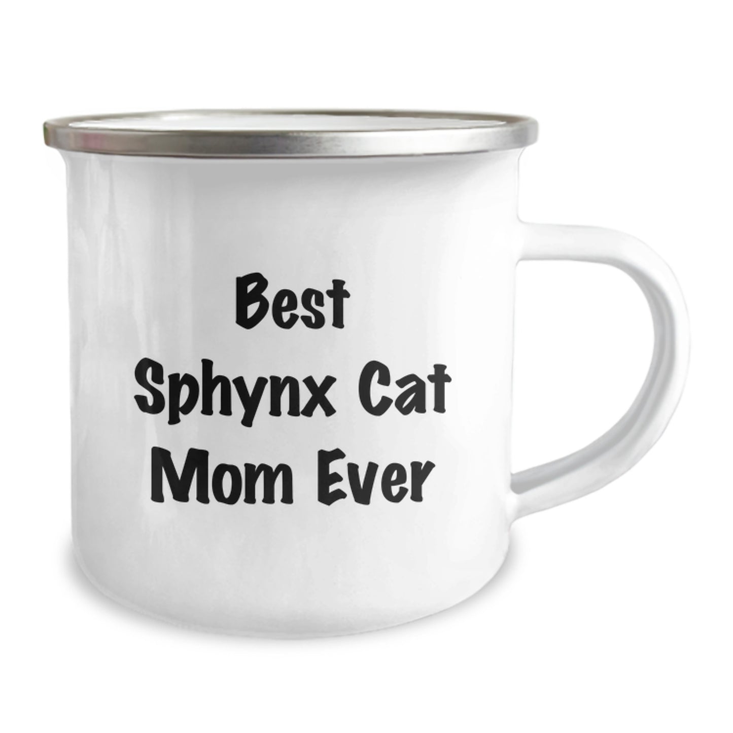Funny Gifts for Sphynx Cat Lovers - Best Sphynx Cat Mom Ever Camping Mug for Birthday - Image 2