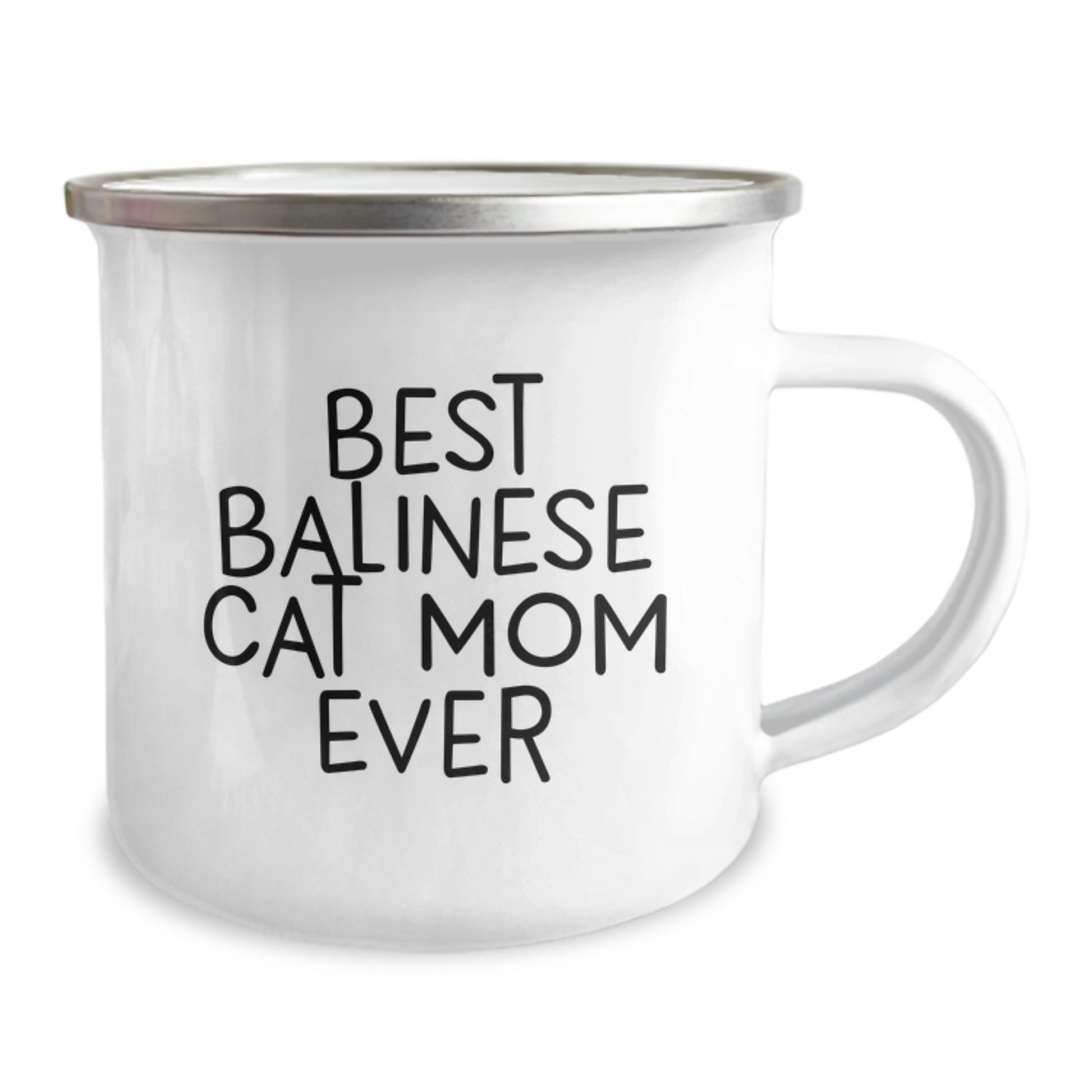 Funny Balinese Cat Gifts from Mom for Birthday Unique Gifts - Best Balinese Cat Mom Ever Camping Mug - Image 2