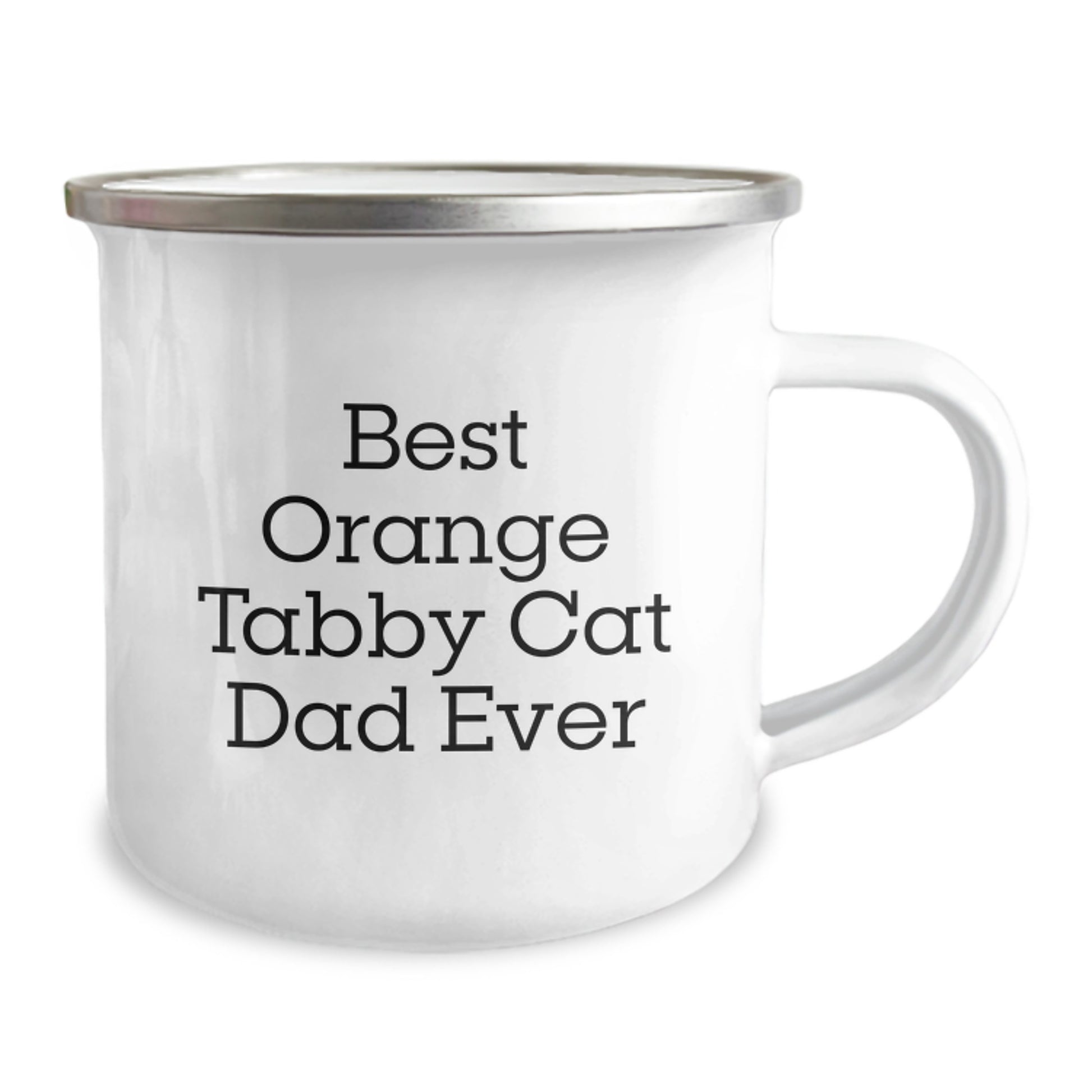 Funny Orange Tabby Cat Dad Ever Gifts for Orange Tabby Cat Lovers, Best Birthday Unique Gift from Friends, Orange Tabby Cat Camping Mug, Durable and Stylish - Image 2