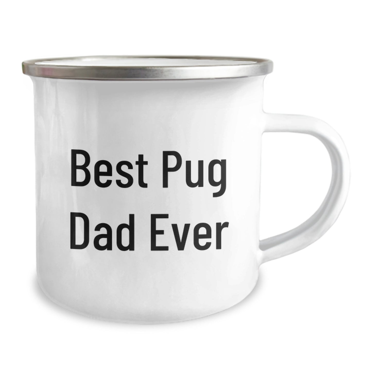 Funny Pug Dad Camping Mug Gifts for Men, Best Pug Dad Ever Valentine's Unique, Gifts from Men to Pug Dog Lovers - Image 2