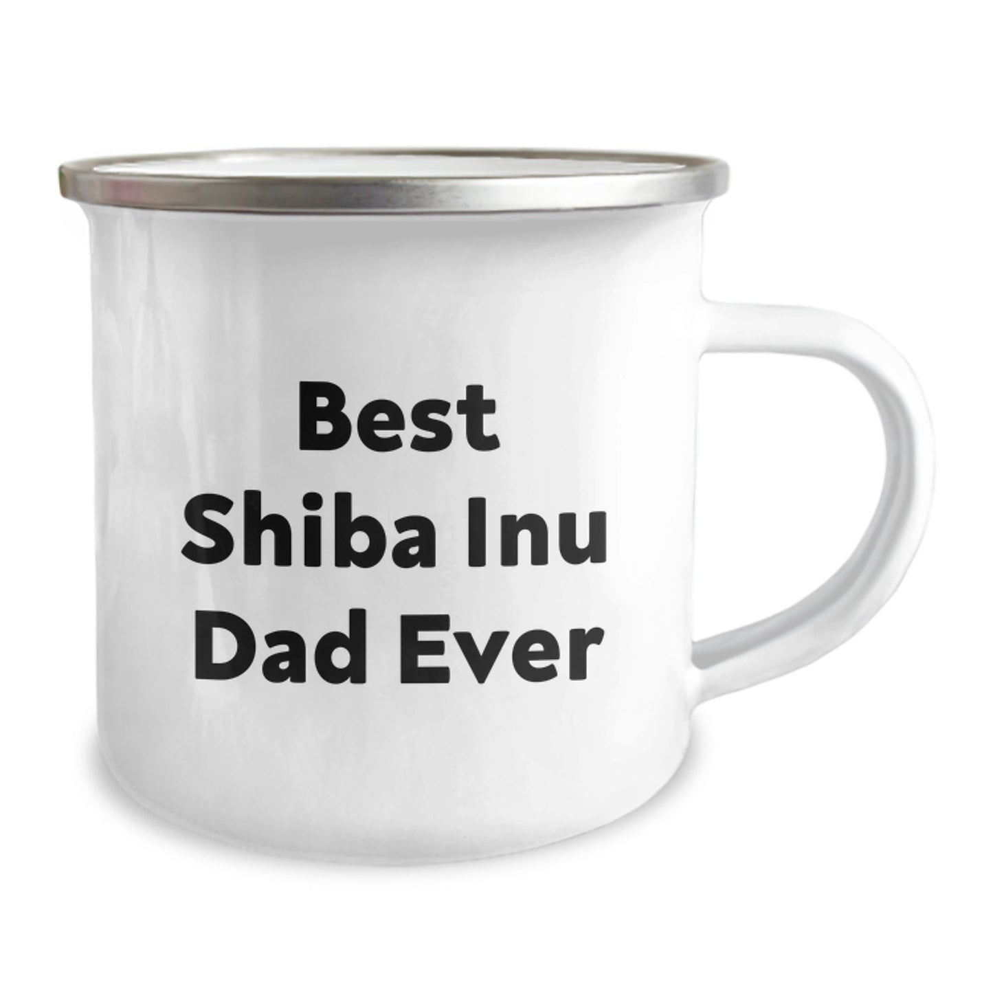 Shiba Inu Dog Lover's Gift, Funny Camping Mug for Dad, Men, or Friends, 'Best Shiba Inu Dad Ever' Quote, Graduation Unique Gifts from Family, Friends, or Coworkers - Image 2