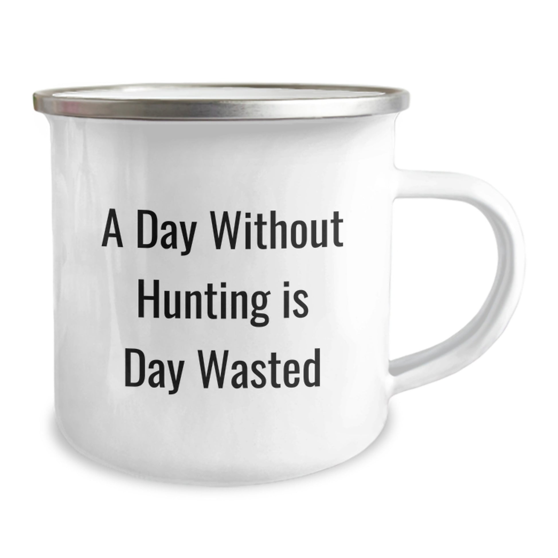 Funny Hunting Gifts for Men - A Day Without Hunting Is Day Wasted Camping Mug, Birthday Unique Gifts from Family to Friends - Image 2
