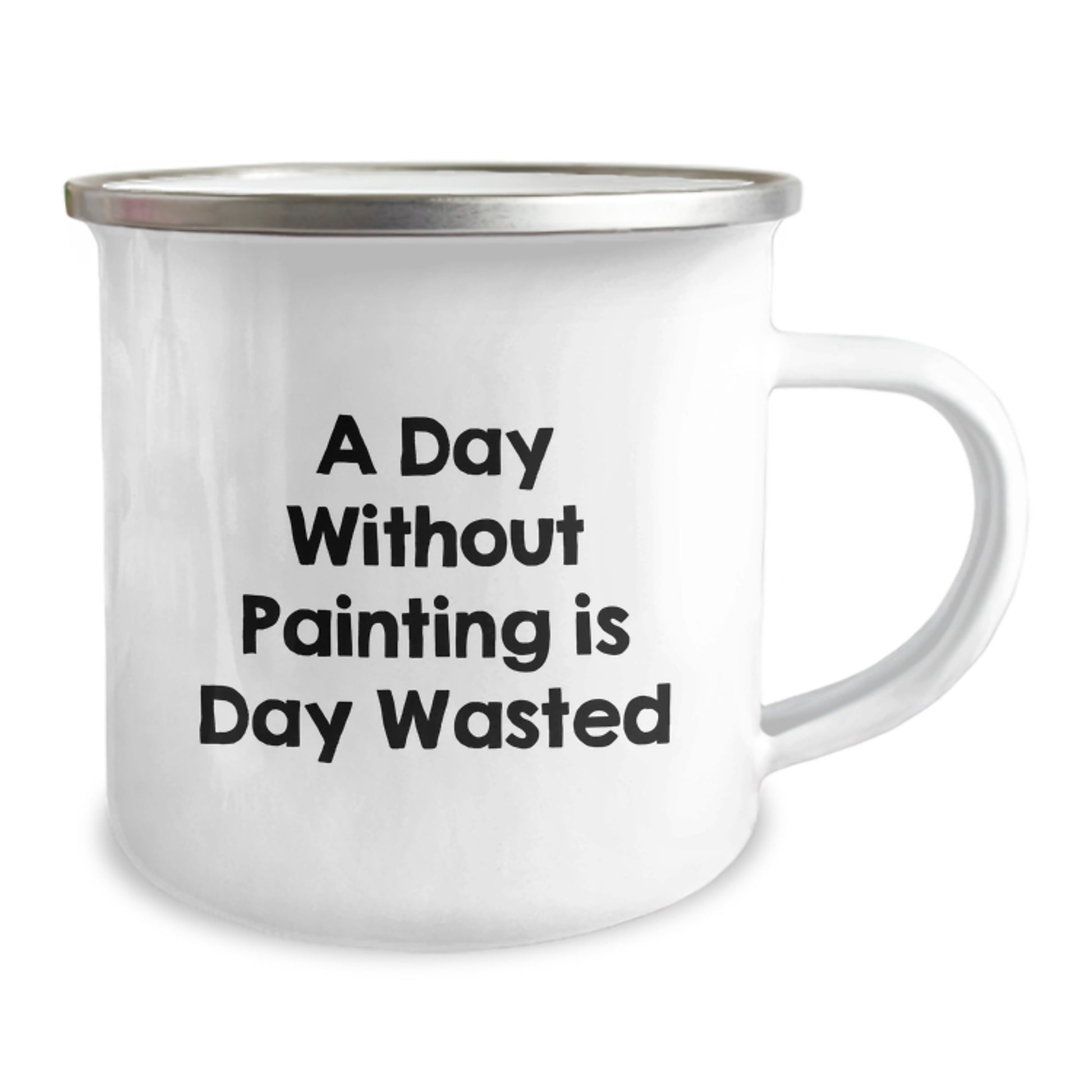 Funny Painting Camping Mug Gifts for Painting Enthusiasts, Friends, and Family - A Day Without Painting Is Day Wasted - Unique Birthday Unique Gifts from Family, Friends, or Coworkers - Image 2