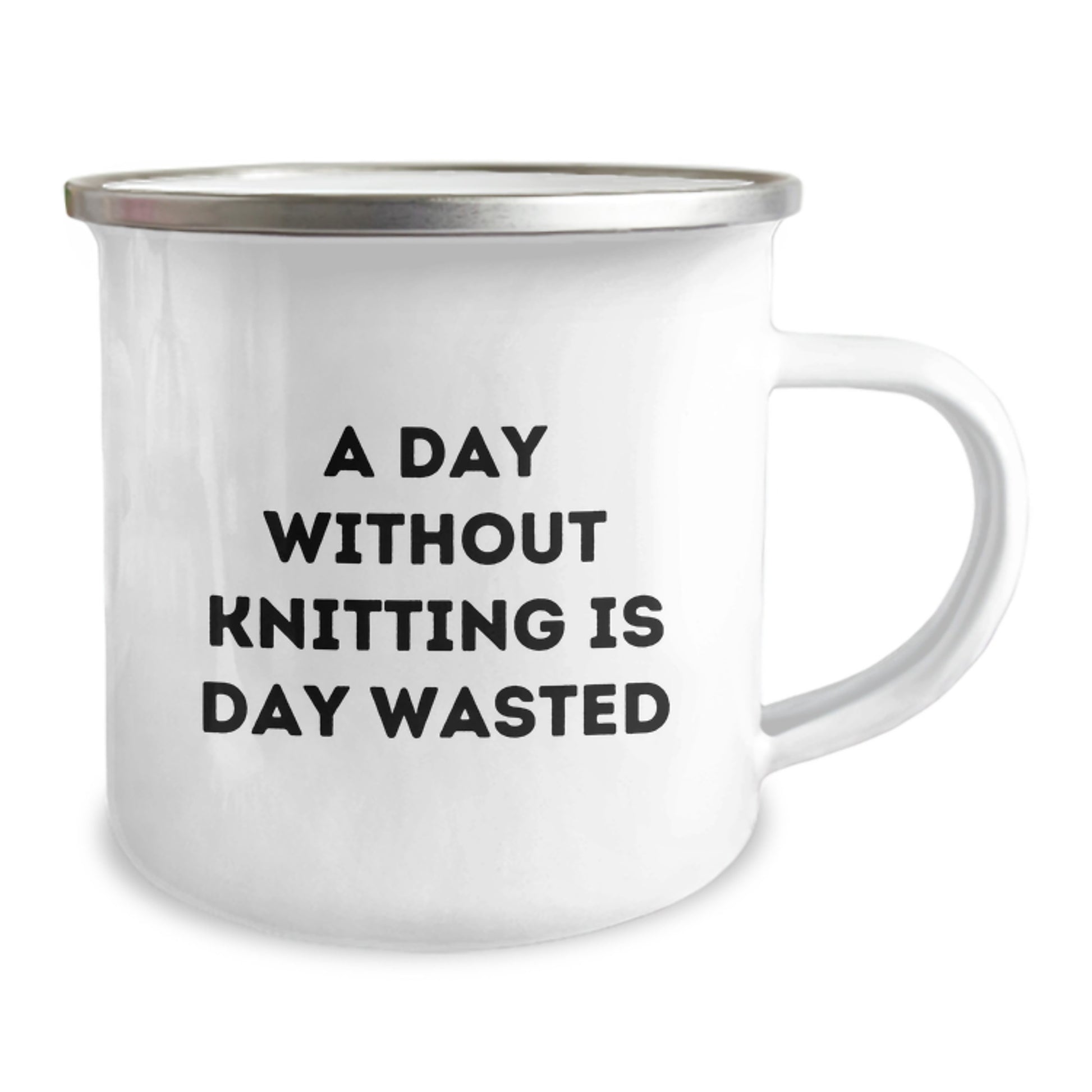 Funny Knitting Gifts for Valentine's - A Day Without Knitting Is Day Wasted - Gifts from Men to Knitting Women - Image 2