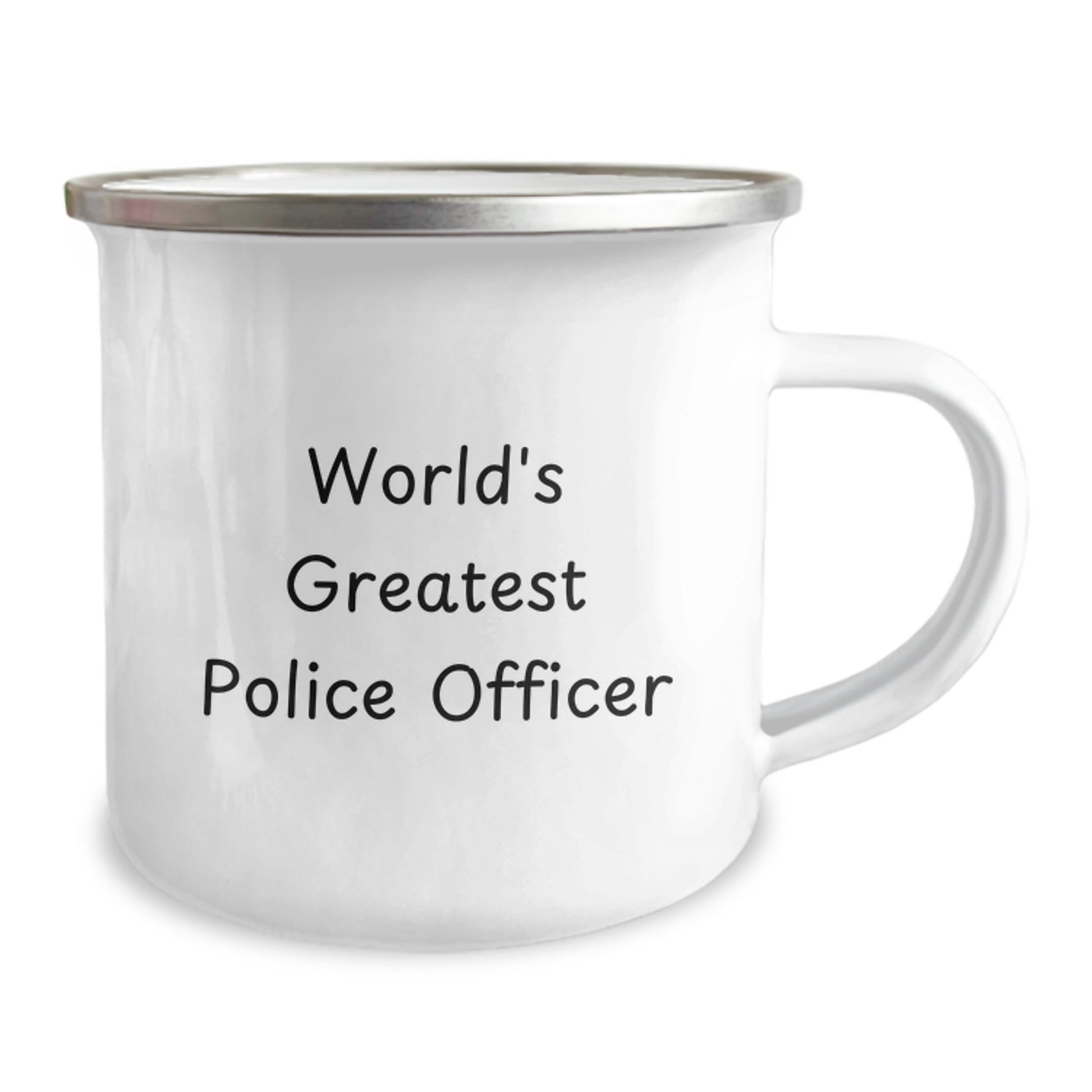 Police Officer Camping Mug, Gifts from Friends for World's Greatest Police Officer, Perfect Father's Day Unique Gift - Image 2