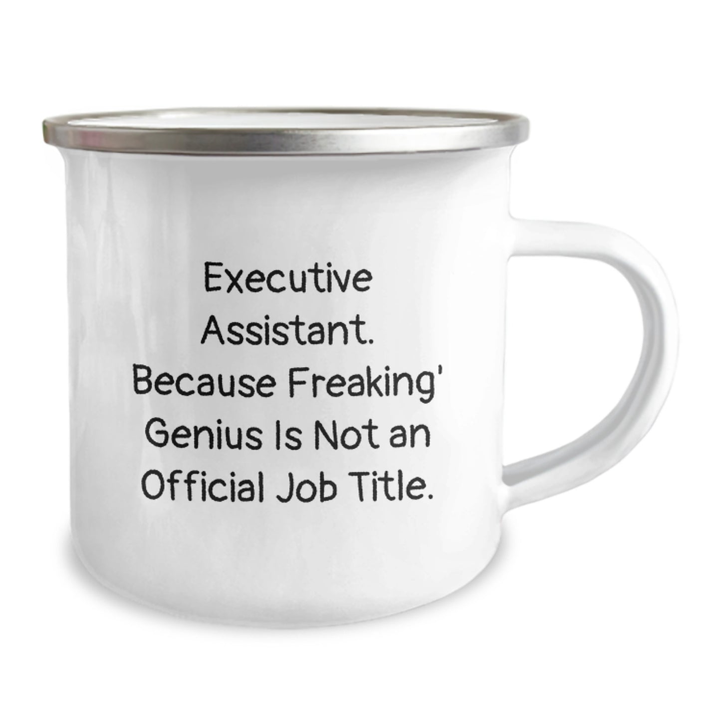 Gifts from Men for Executive Assistant Funny Quote Mother's Day Camping Mug, Stainless Steel with Enamel Finish, Unique Executive Assistant Gifts for Her - Image 2