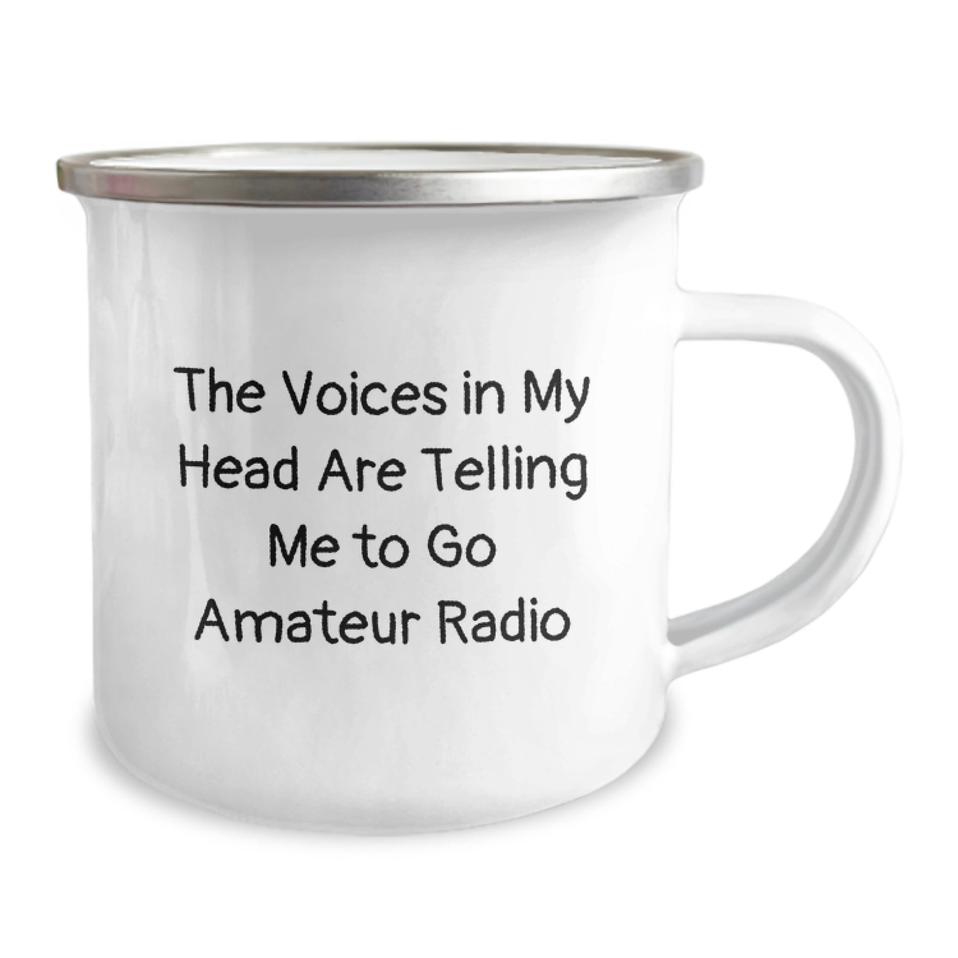 Funny Amateur Radio Gifts for Men - Christmas Unique Mugs from Friends - 'The Voices In My Head Are Telling Me To Go Amateur Radio' Quote - Image 2