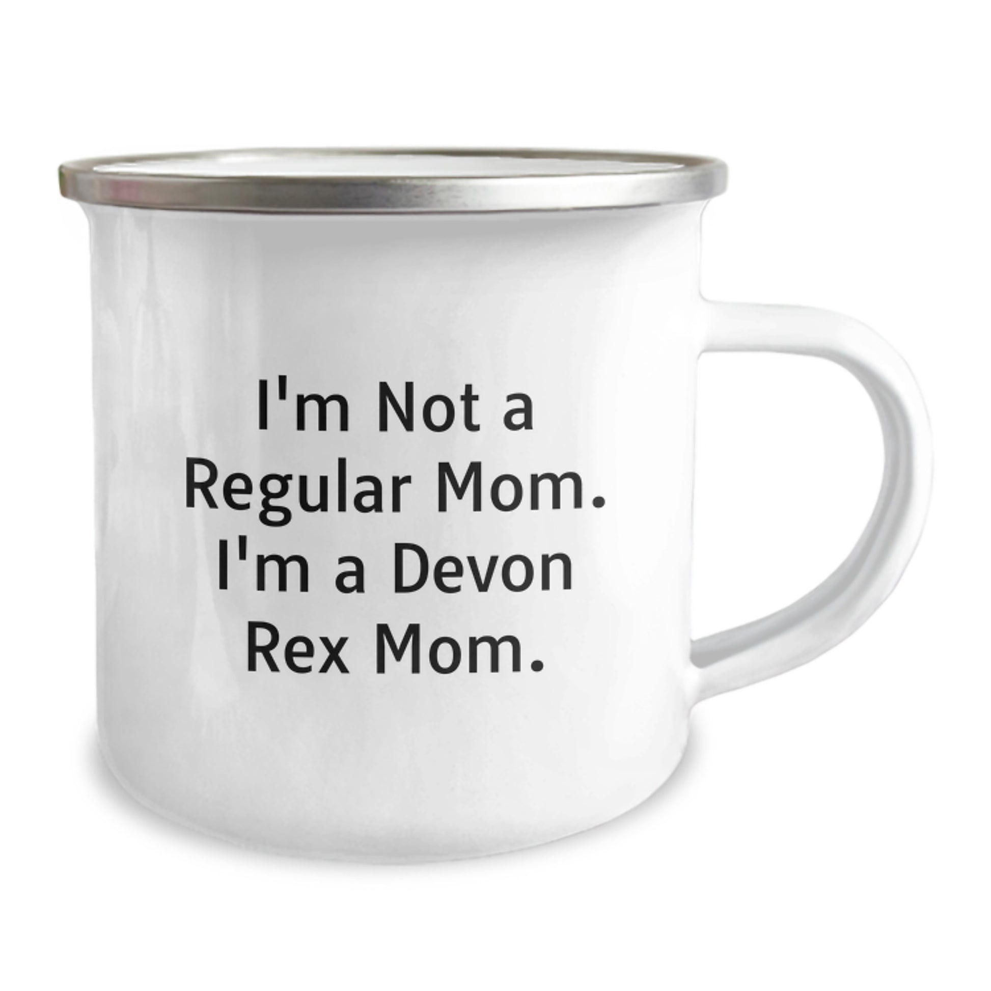 Devon Rex Cat Mom Funny Gifts from Family to Friends, Unique Camping Mugs for Devon Rex Cat Enthusiasts, I'm Not A Regular Mom. I'm A Devon Rex Mom. Graduation Unique Gifts - Image 2