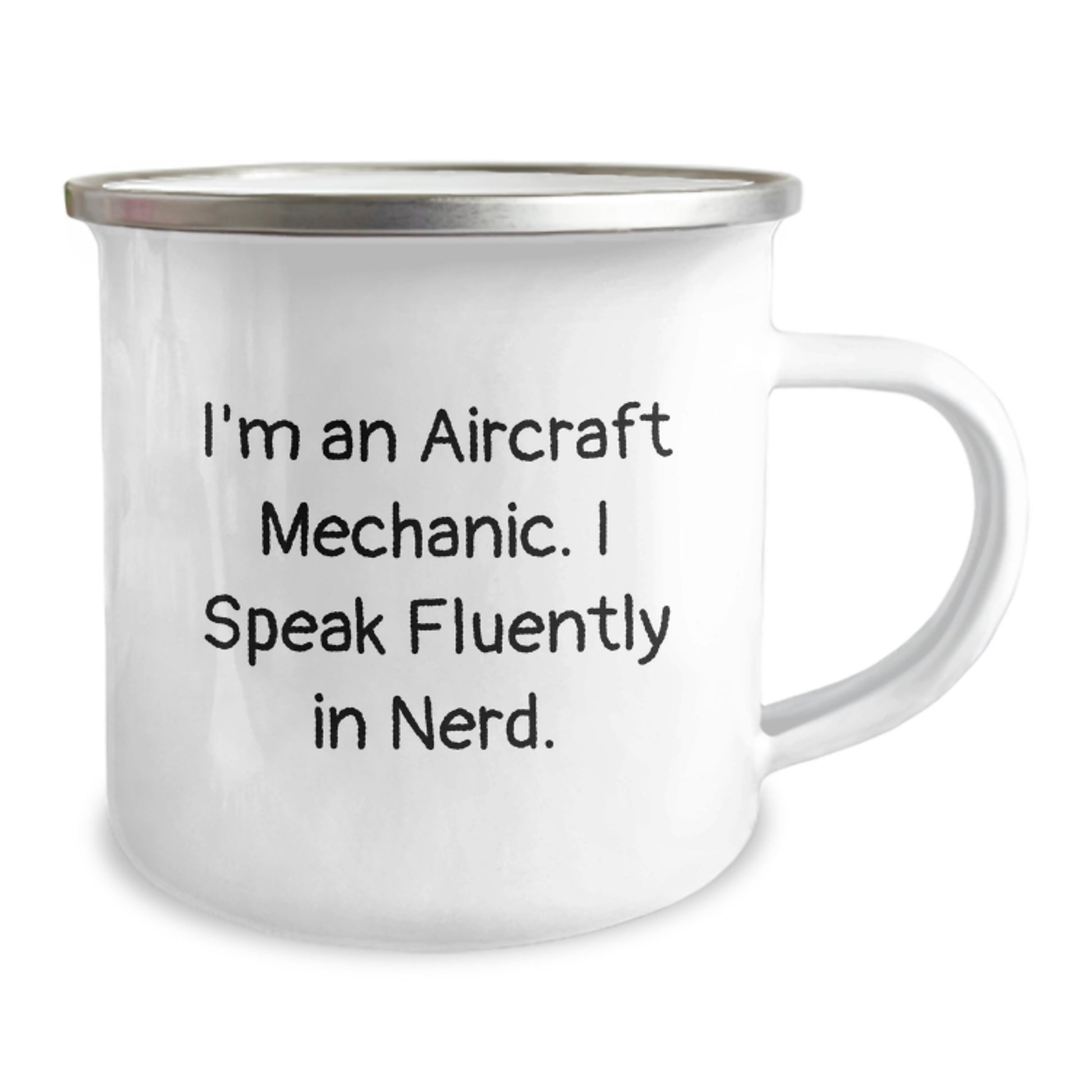 Aircraft Mechanic Funny Gift, Christmas Unique Gifts for Men, Funny Camping Mug - 'I Speak Fluently In genius' Quote, Gifts from Friends to Family - Image 2