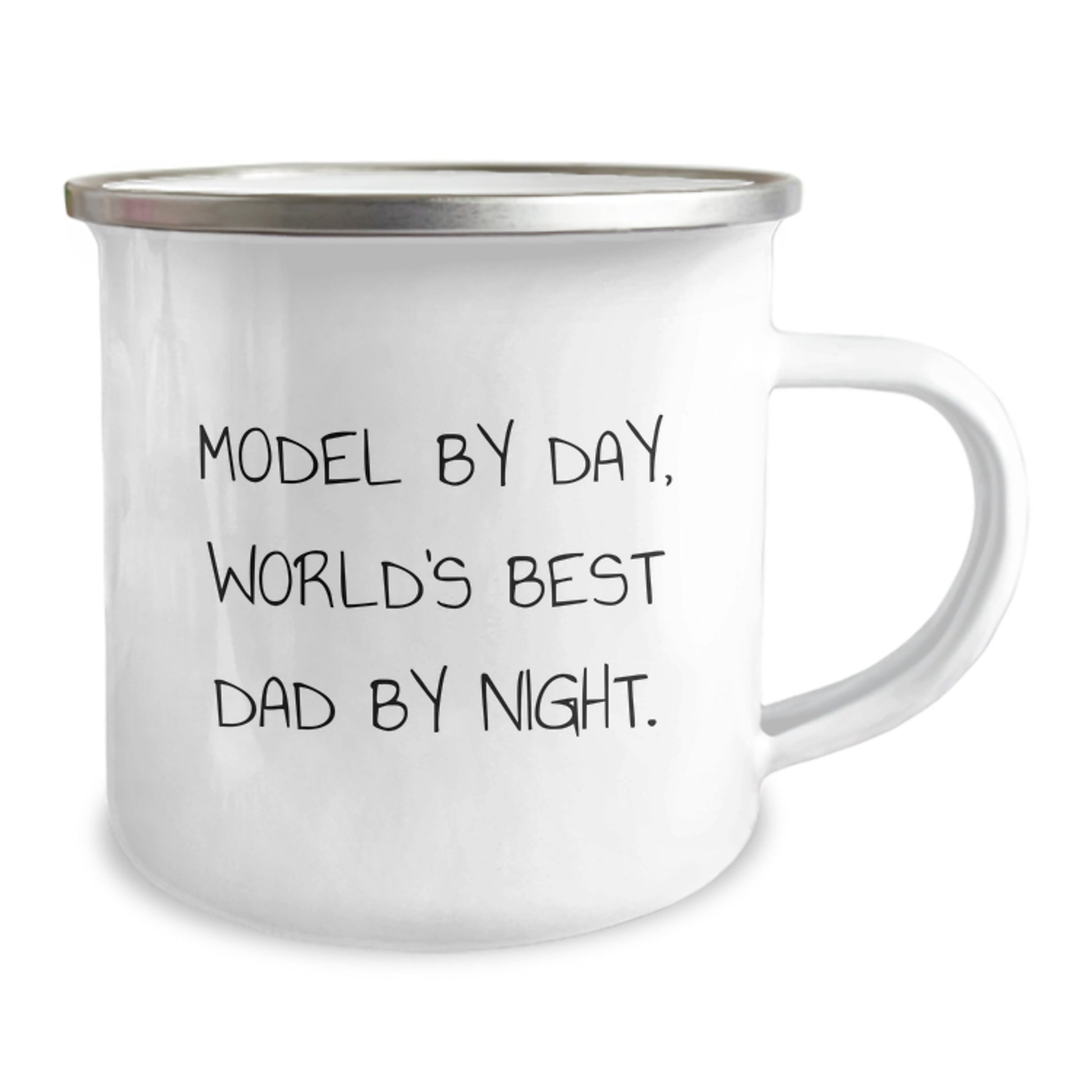 Model By Day Funny Camping Mugs, Unique Gifts for Model, World's Best Dad By Night Christmas Unique Gifts from Dad to Model - Image 2