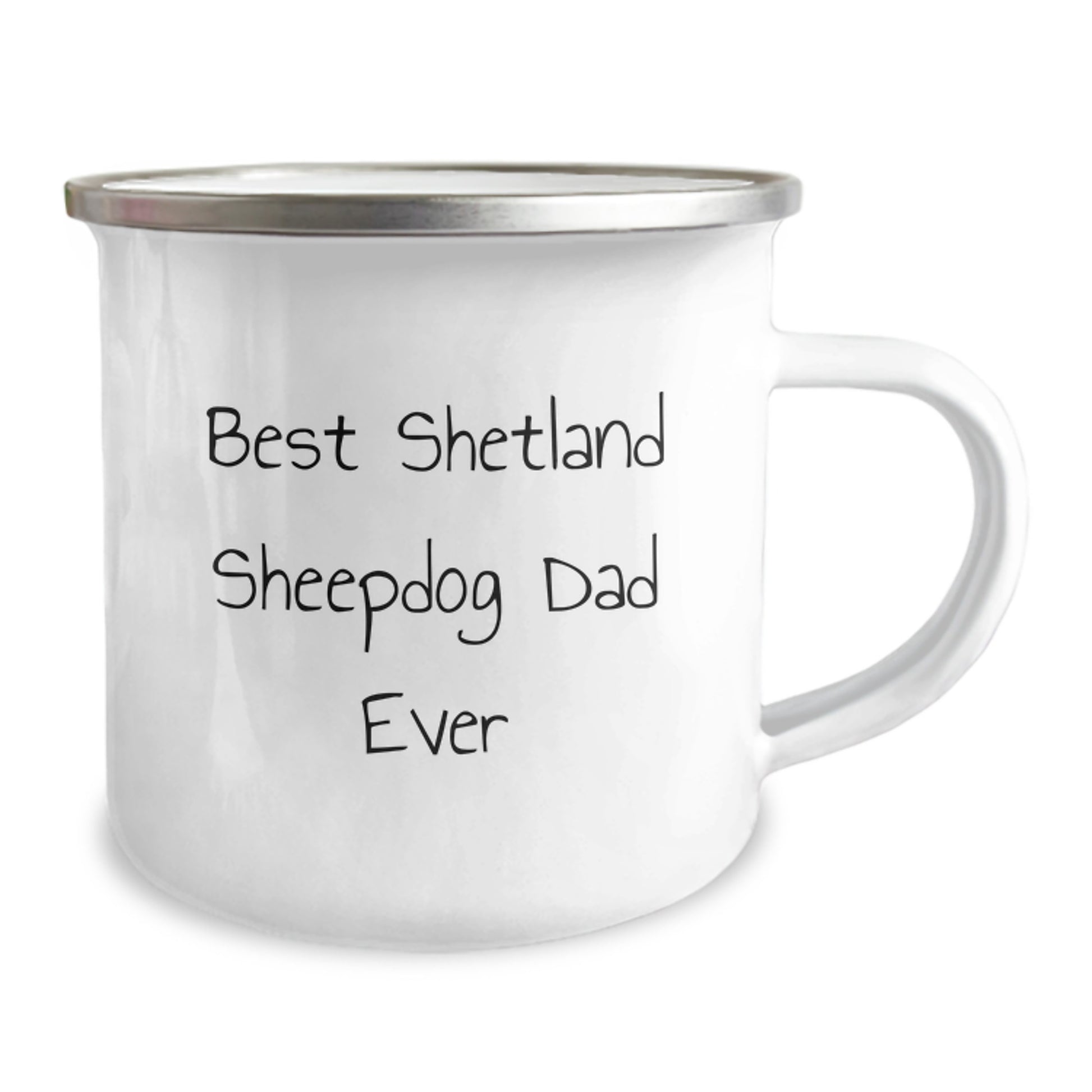 Funny Shetland Sheepdog Dad Ever Gifts for Men from Family, Unique Camping Mug for Graduation - Image 2