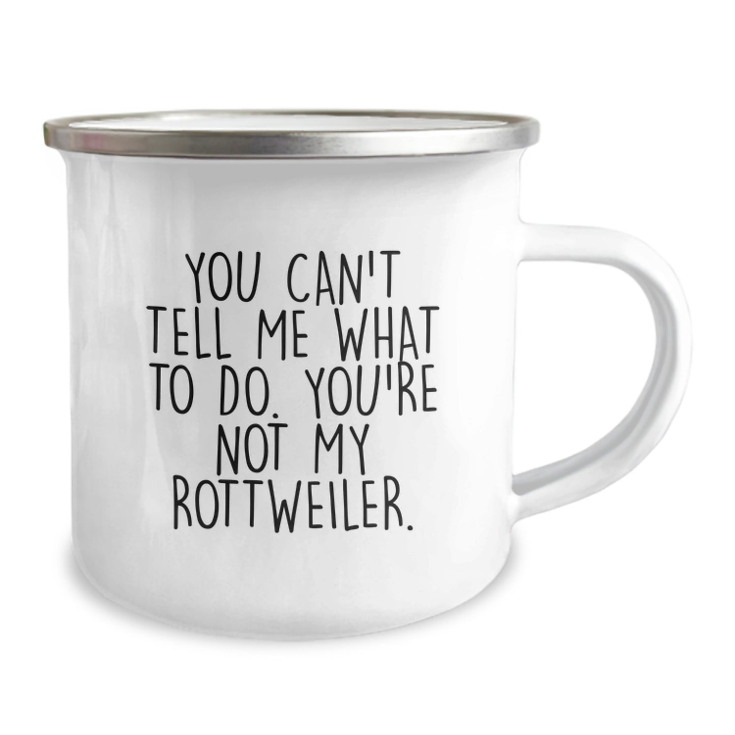 Rottweiler Dog Funny Camping Mug Gift for Him Birthday Unique - Image 2