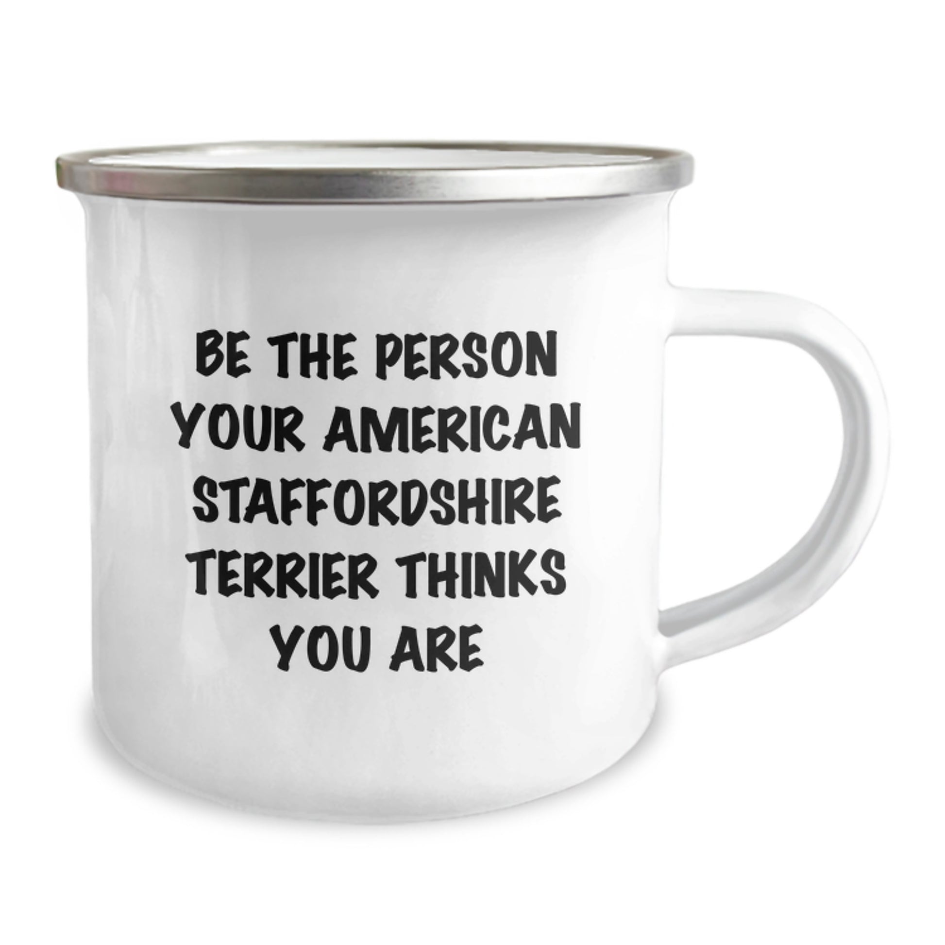 Funny American Staffordshire Terrier Dog Gifts for Friends, Camping Mug for Birthday Unique Gifts from Men to Friends - Image 2