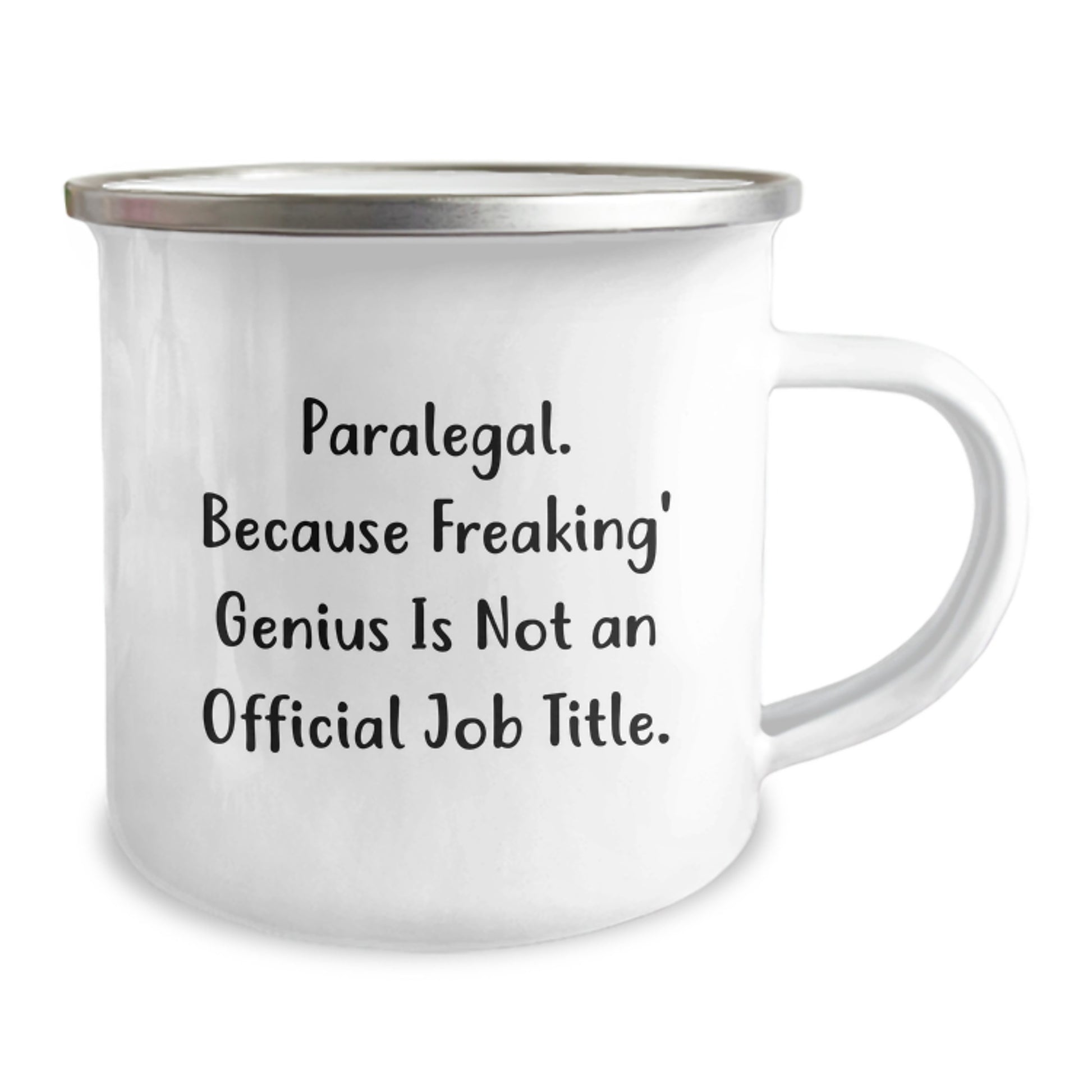 Funny Paralegal Gifts for Mom - Paralegal Mom Camping Mug, Because Freaking' genius Is Not An Official Job Title. from Daughter - Image 2