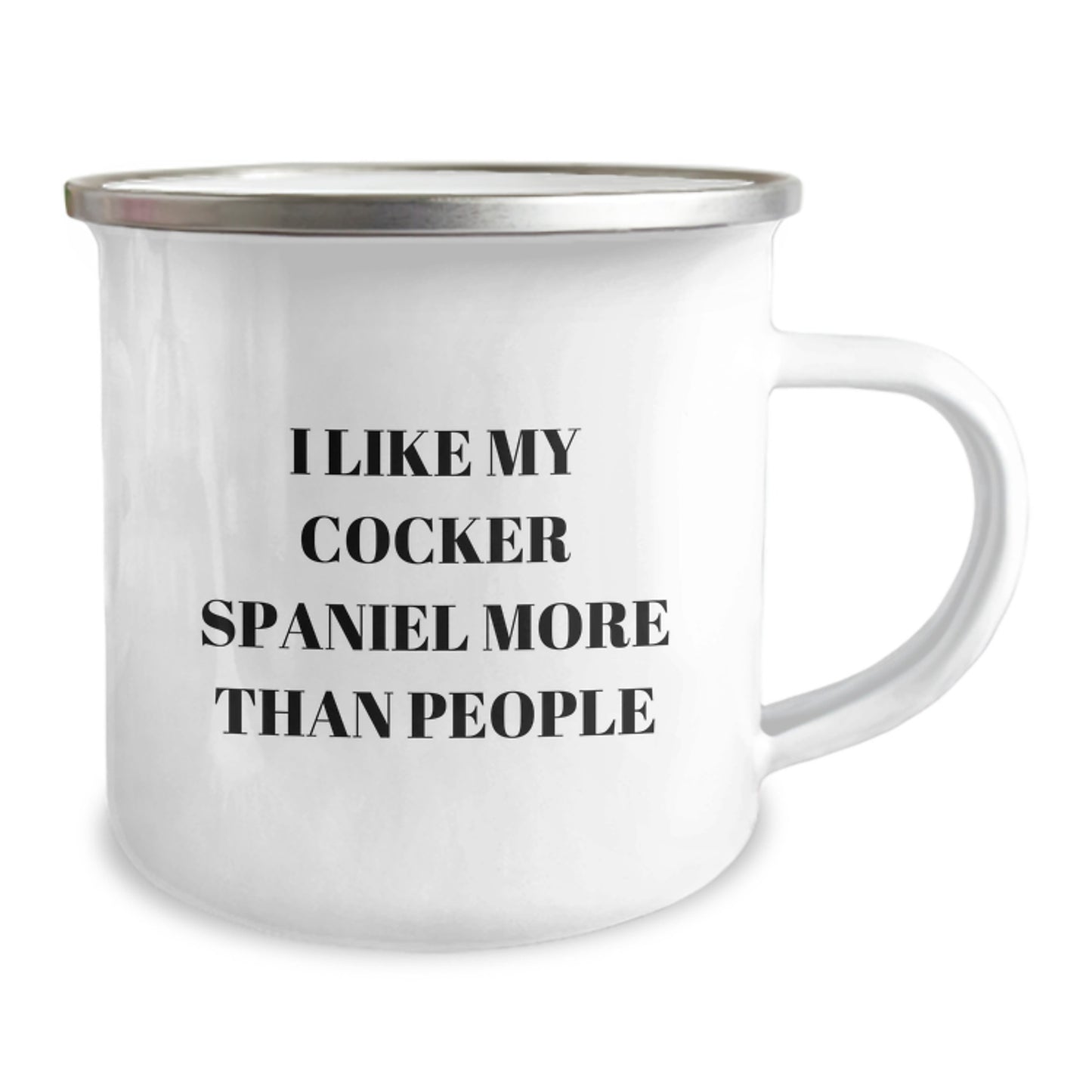 Funny Cocker Spaniel Dog Gifts from Friends for Men - Birthday Unique Gifts for Him with I Like My Cocker Spaniel More Than People Quote on Camping Mug - Image 2