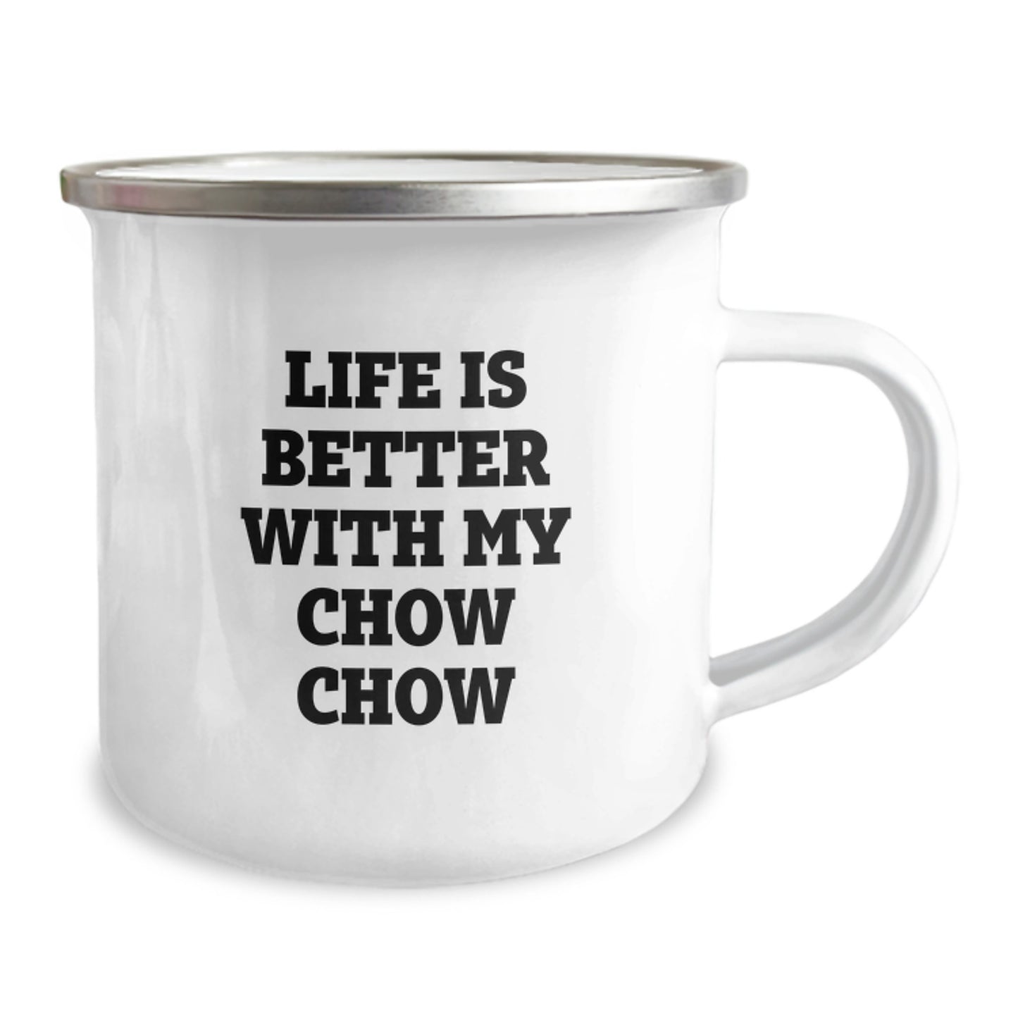 Chow Chow Dog Lover Gifts, Funny Quote, Camping Mug for Birthday, Gifts from Friends to Chow Chow Dog Owners, 12 oz Stainless Steel - Image 2