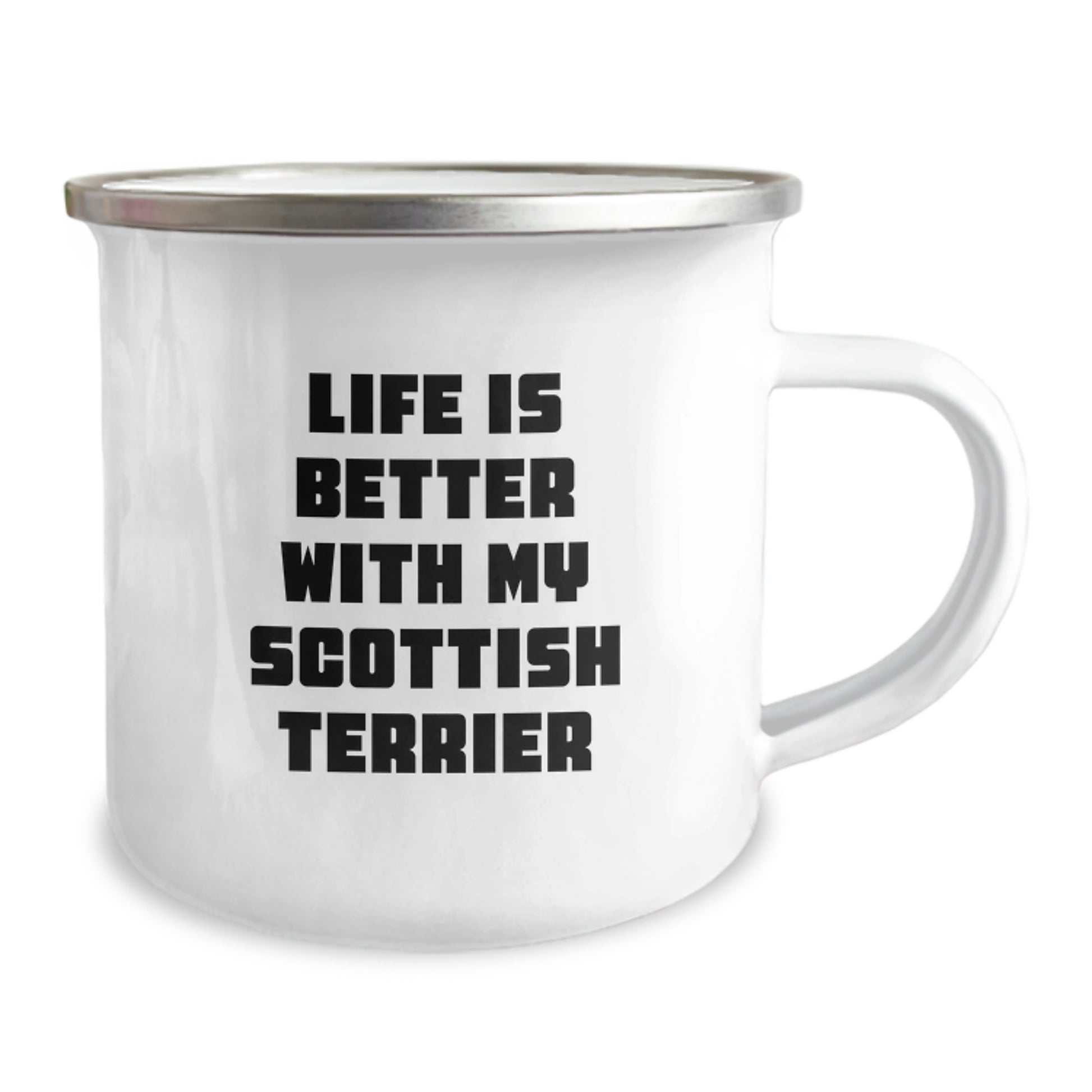 Funny Scottish Terrier Dog Camping Mug Gifts from Men to Friends - Life Is Better With My Scottish Terrier Valentine's Unique Mugs for Women - Image 2